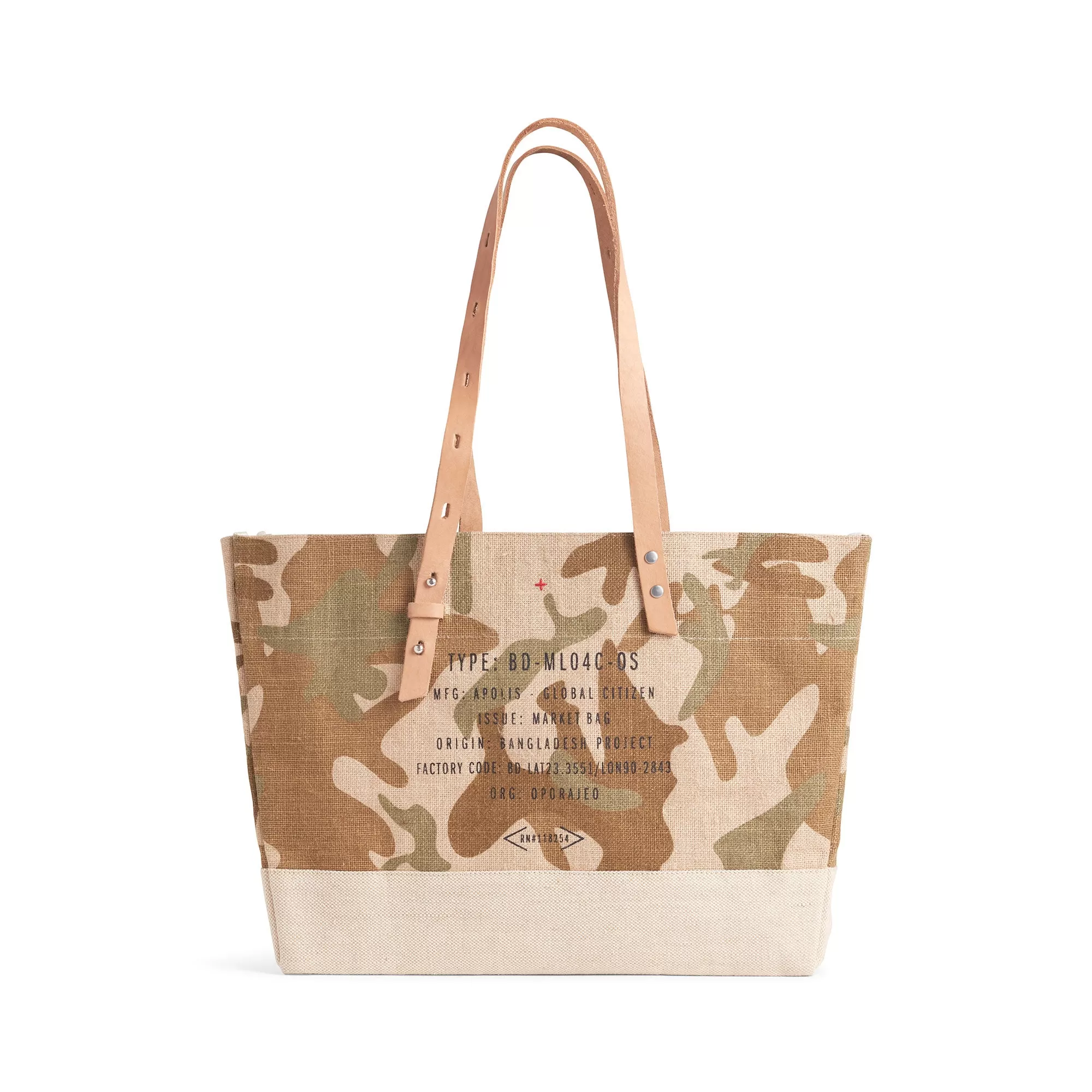 Shoulder Market Bag in Safari