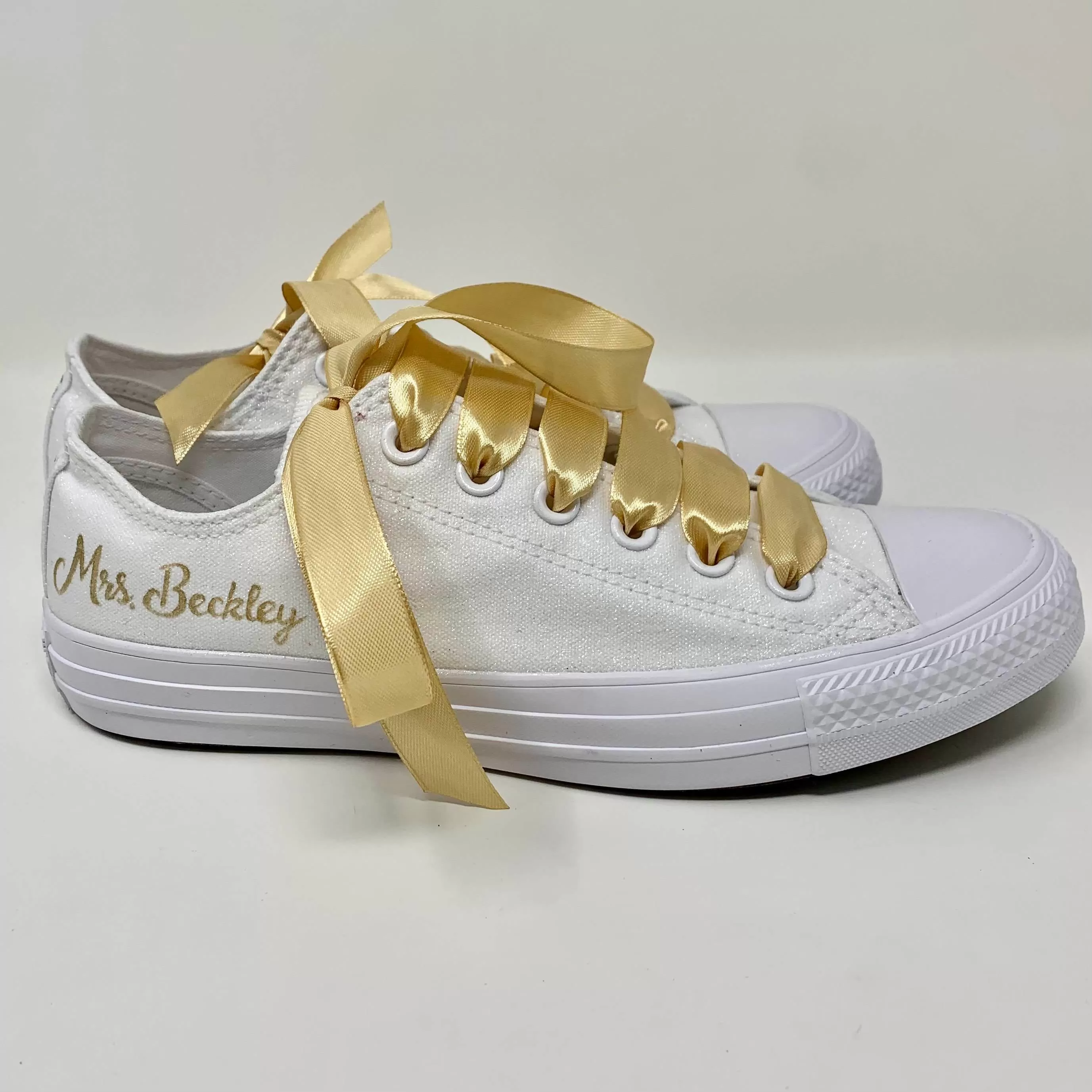 Simple Personalized Wedding Shoes