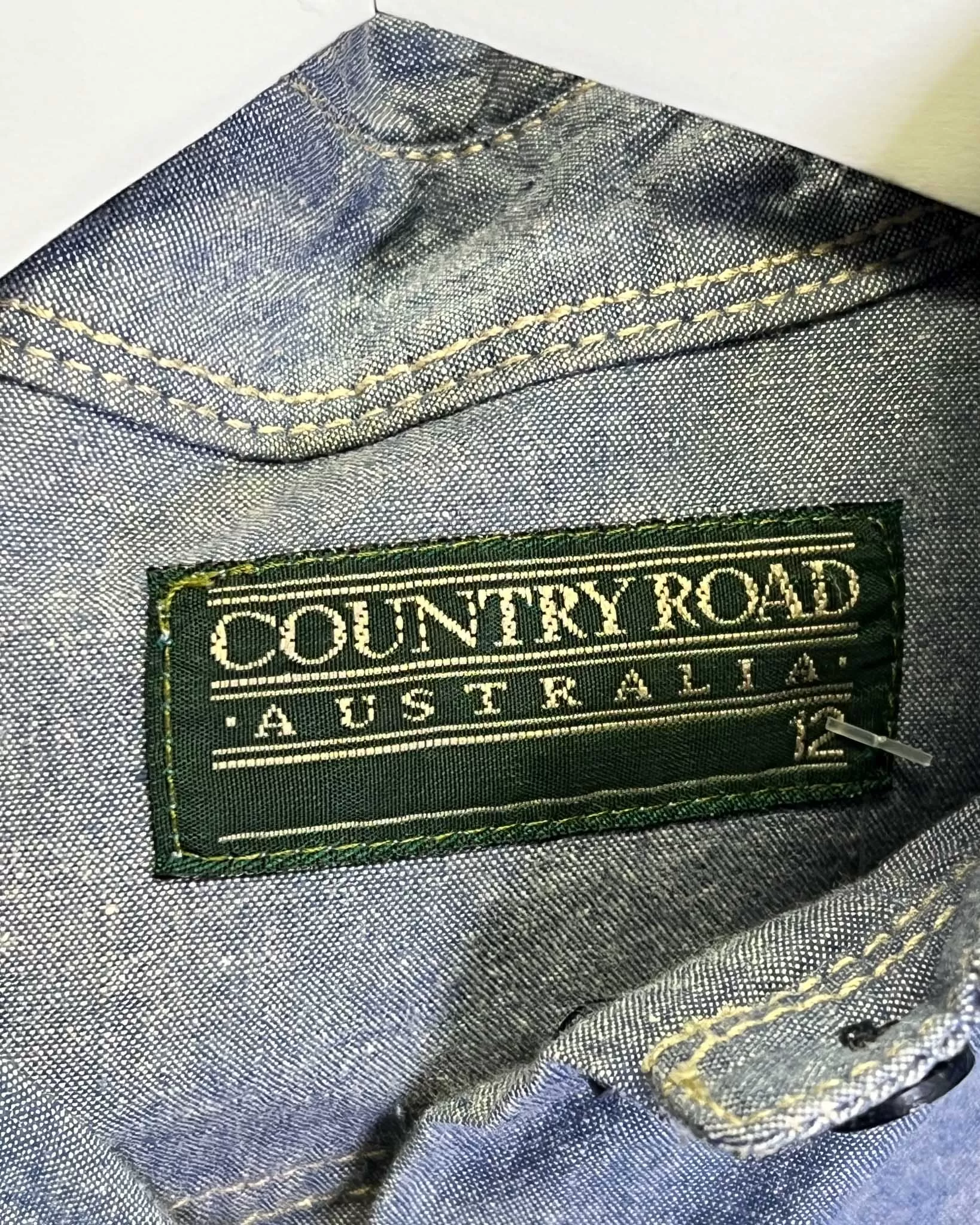 Size 12 - Vintage Country Road Blue Chambray Shirt