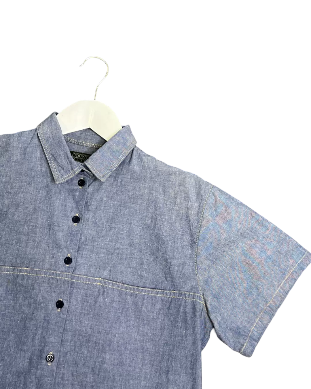 Size 12 - Vintage Country Road Blue Chambray Shirt