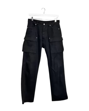 Size L - Final Home Black Cargo Style Jeans