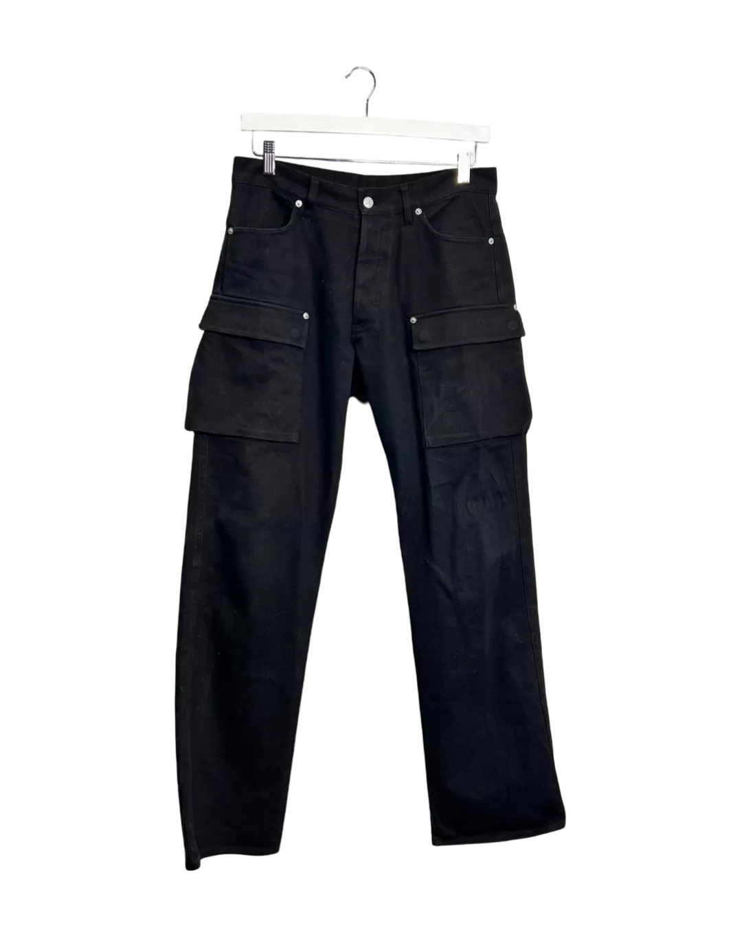 Size L - Final Home Black Cargo Style Jeans