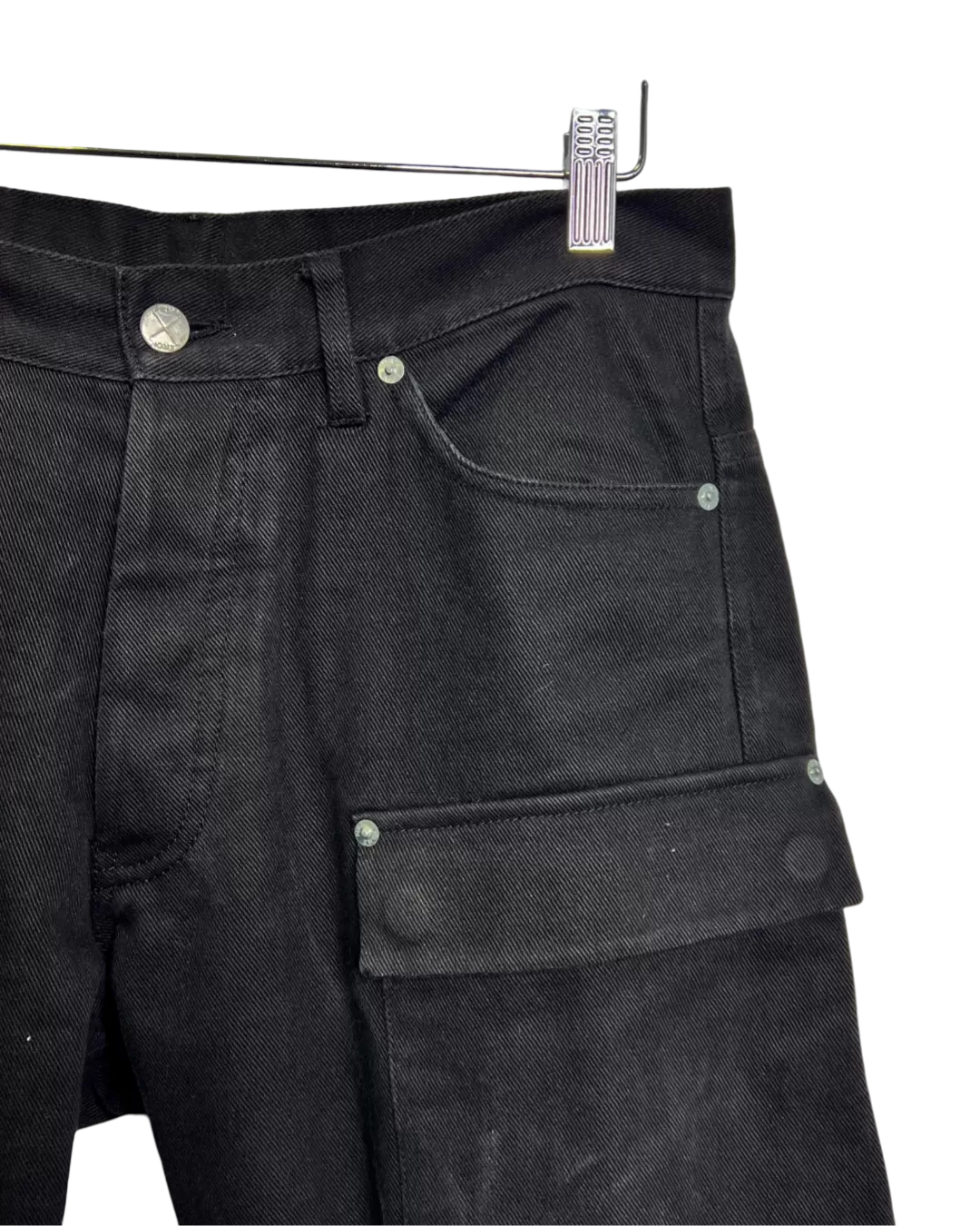 Size L - Final Home Black Cargo Style Jeans