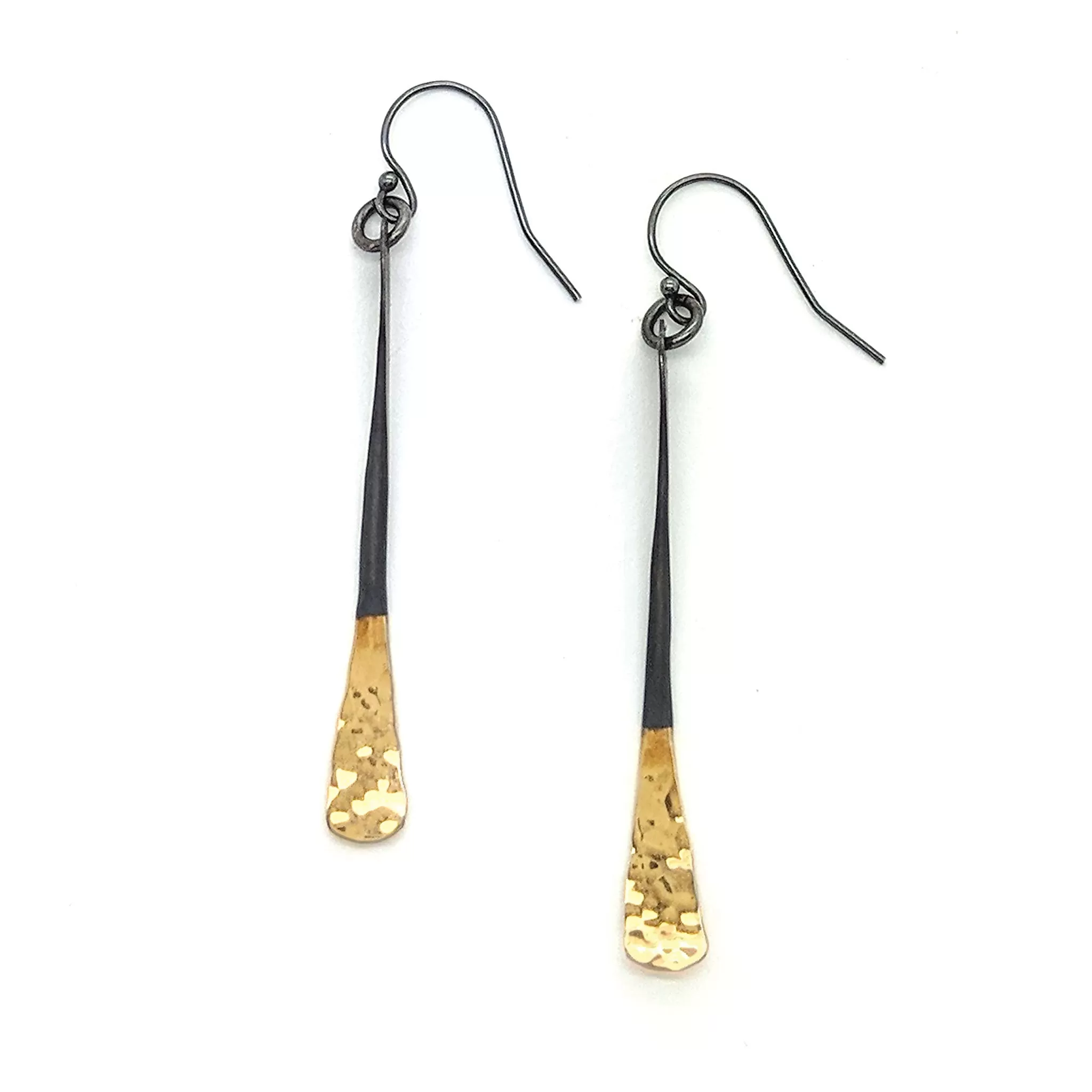 Small Satin Shiny Bar Earrings (RE1621)