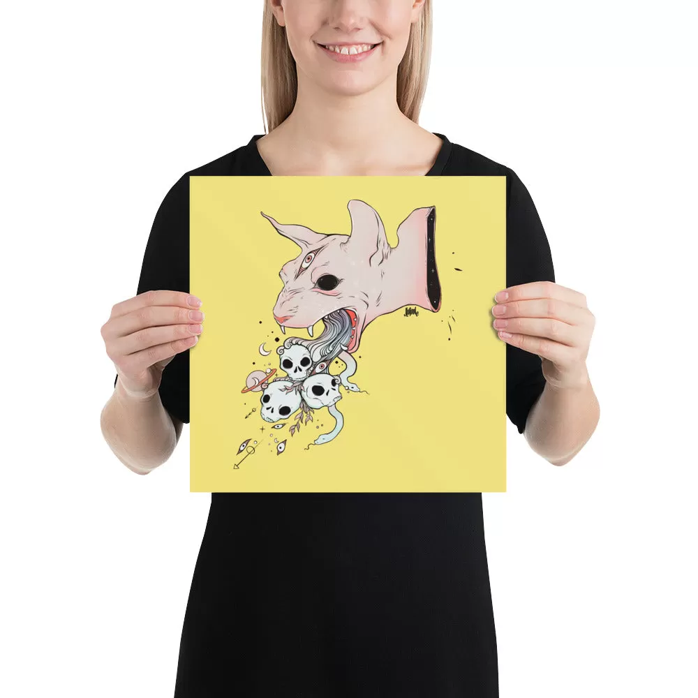 Sphynx Cat, Matte Art Print Poster