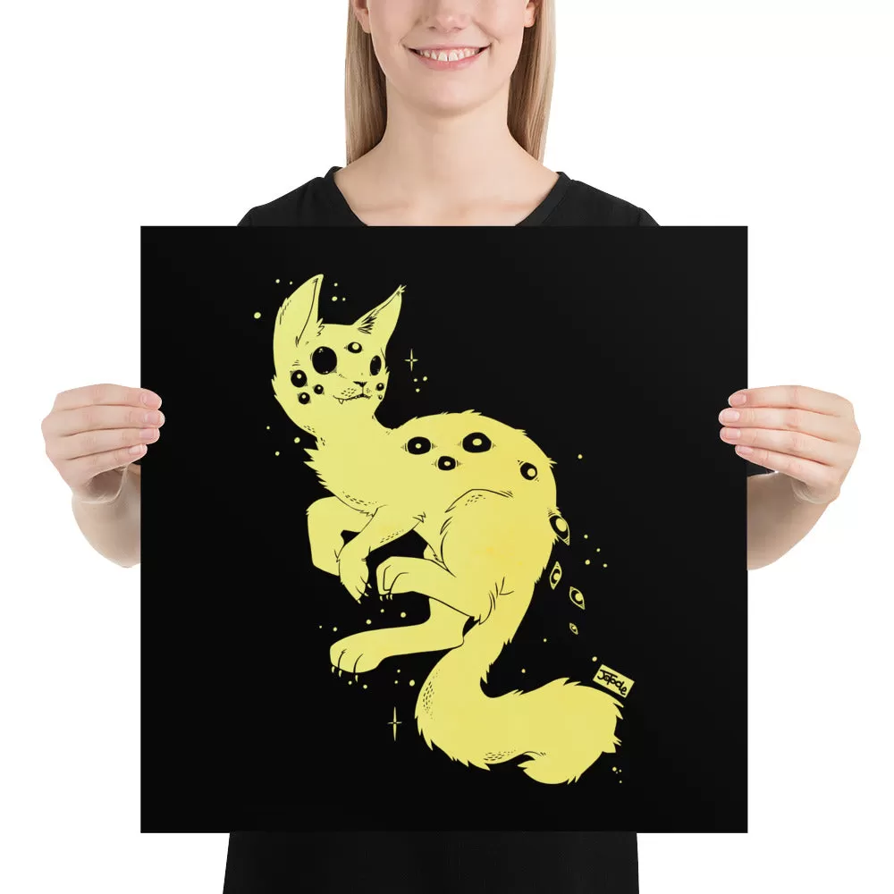 Spider Cat, Matte Art Print Poster