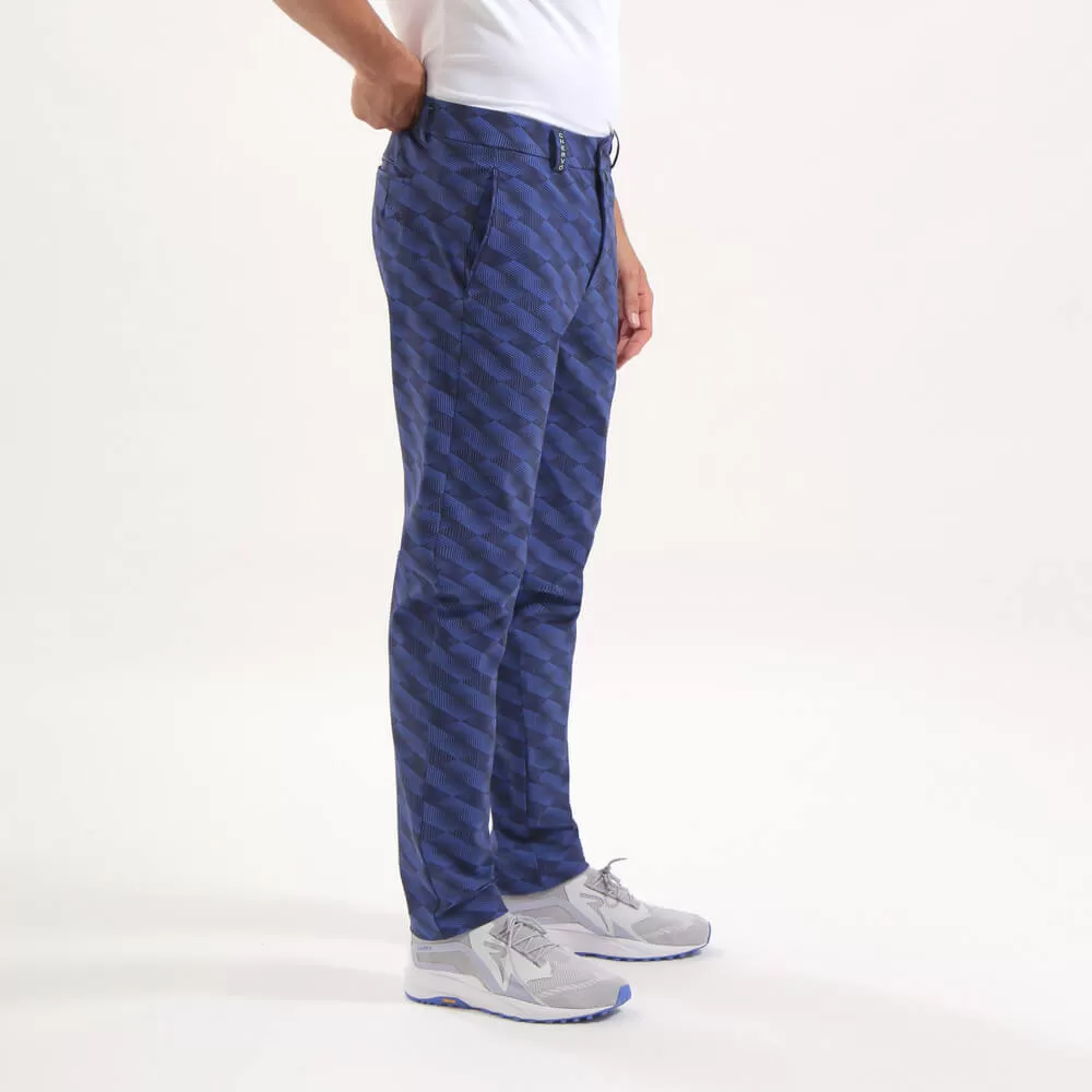 START | 4 WAY STRETCH WELT POCKET PRINTED TROUSERS