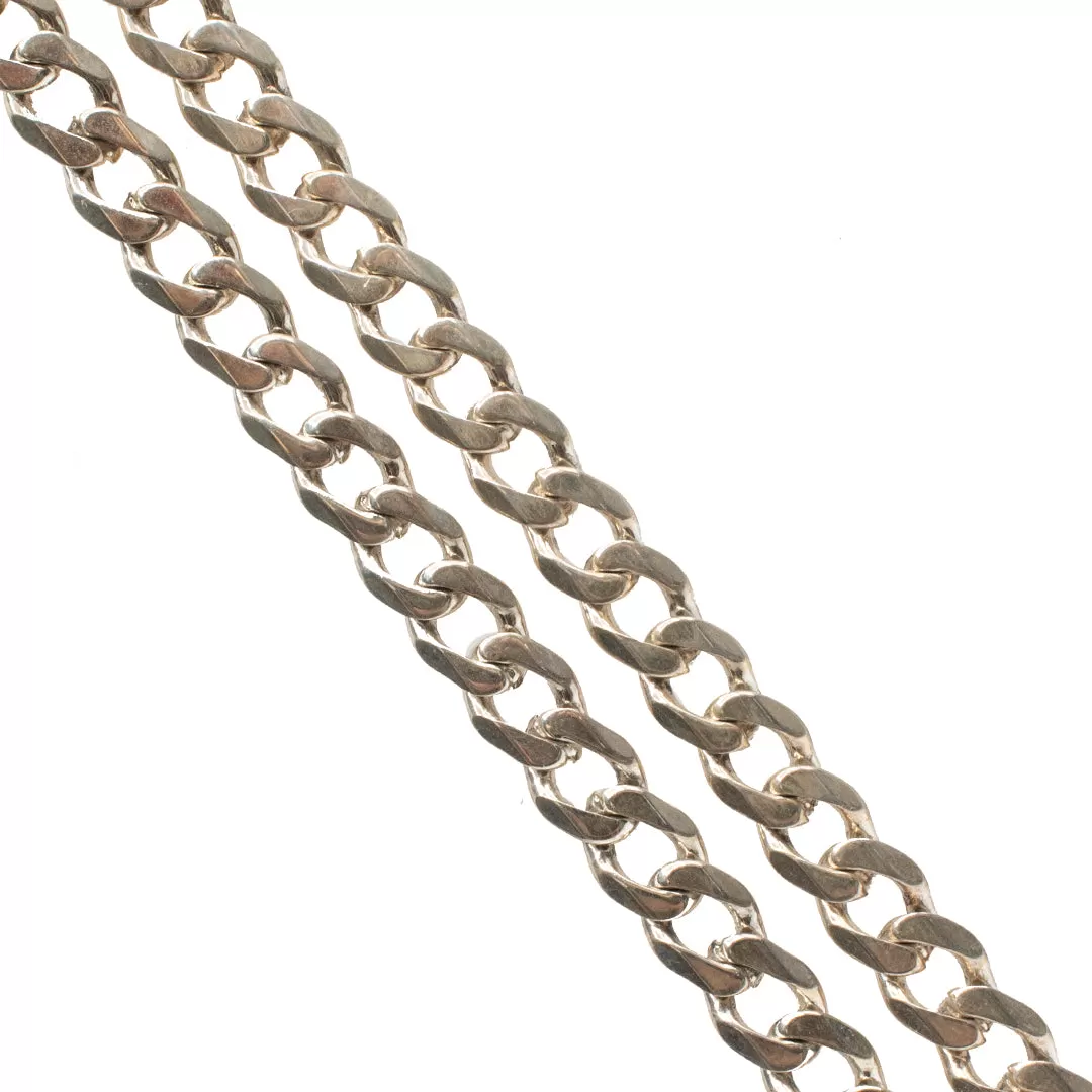 Sterling Silver Flat Cuban Chain