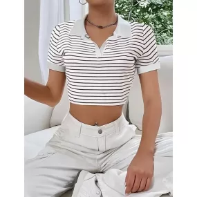 Striped Crop Top