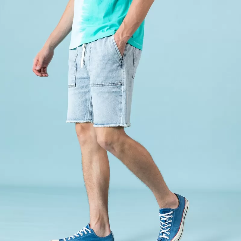 Summer Loose Men Denim Shorts