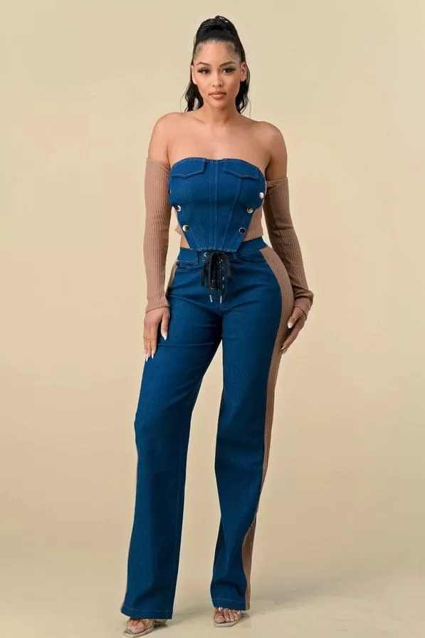 Sweetheart Jeans Denim Set