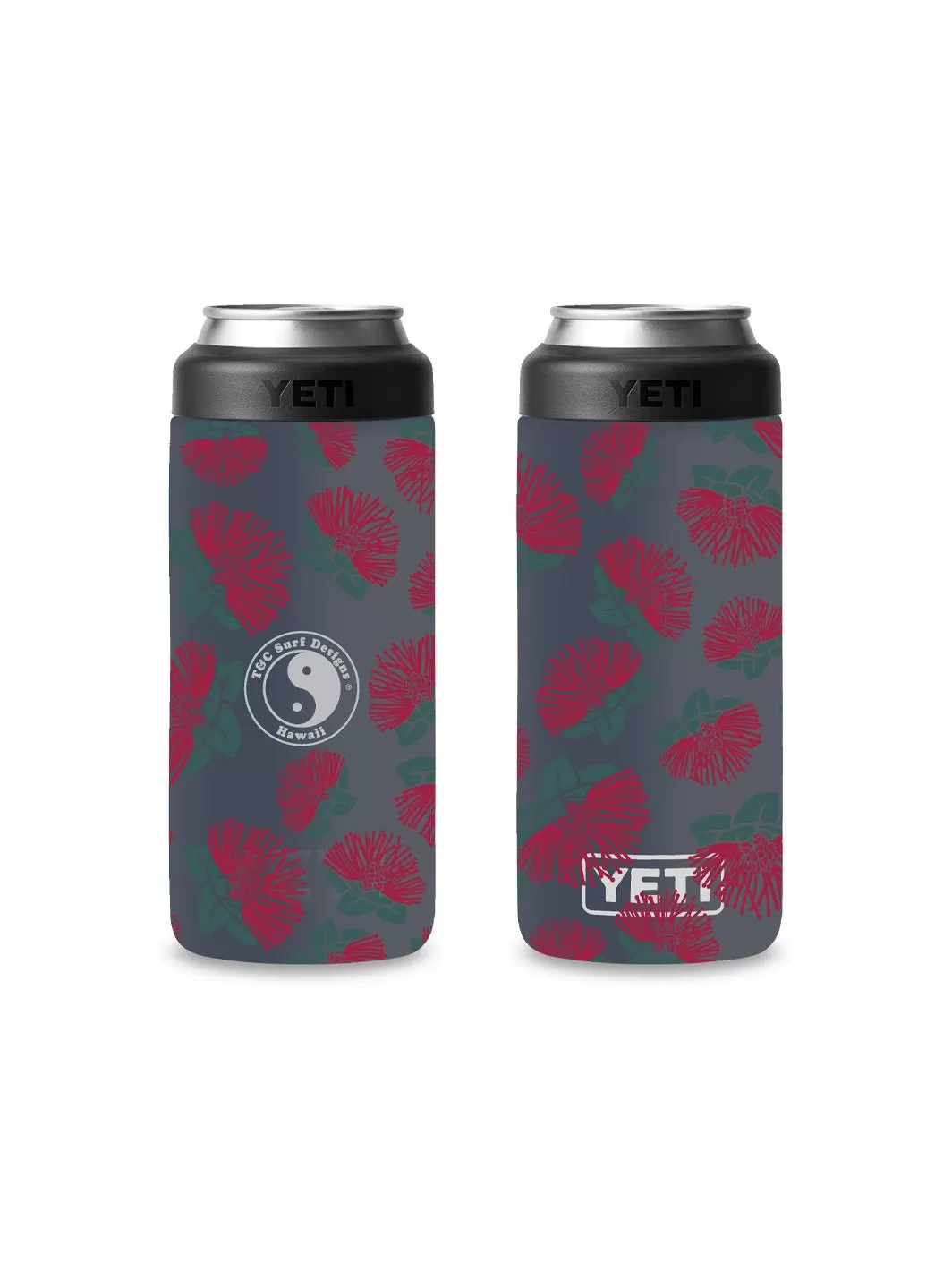 T&C Surf 12 oz Ohia Aloha Colster Slim Can Insulator Yeti