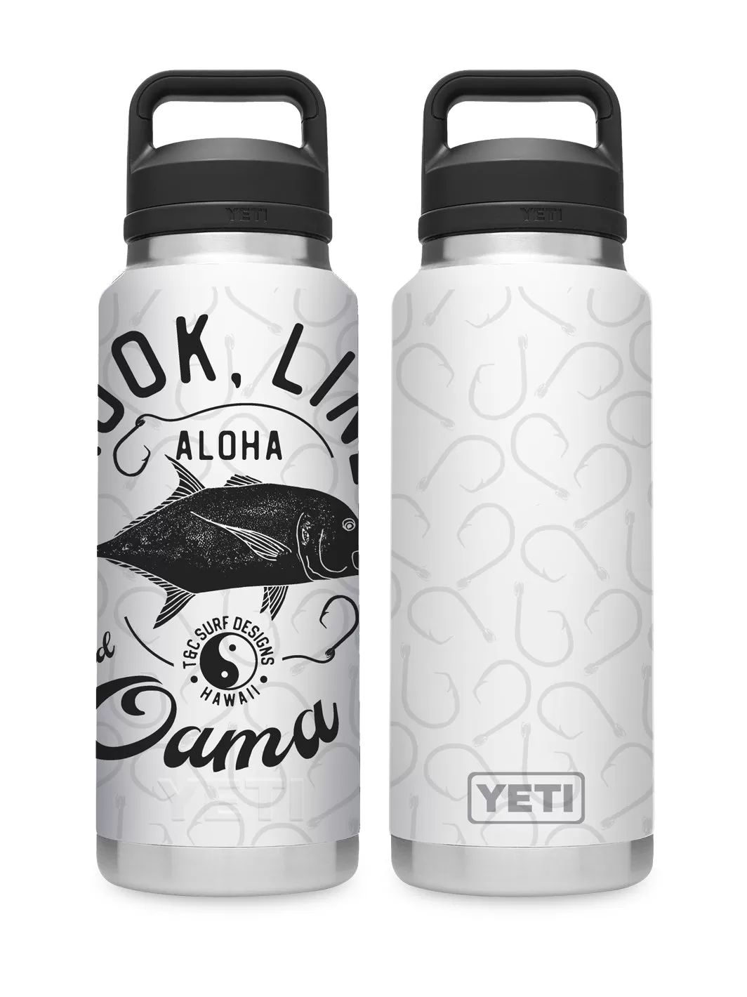 T&C Surf 36 oz Holoholo Yeti Bottle with Chug Cap