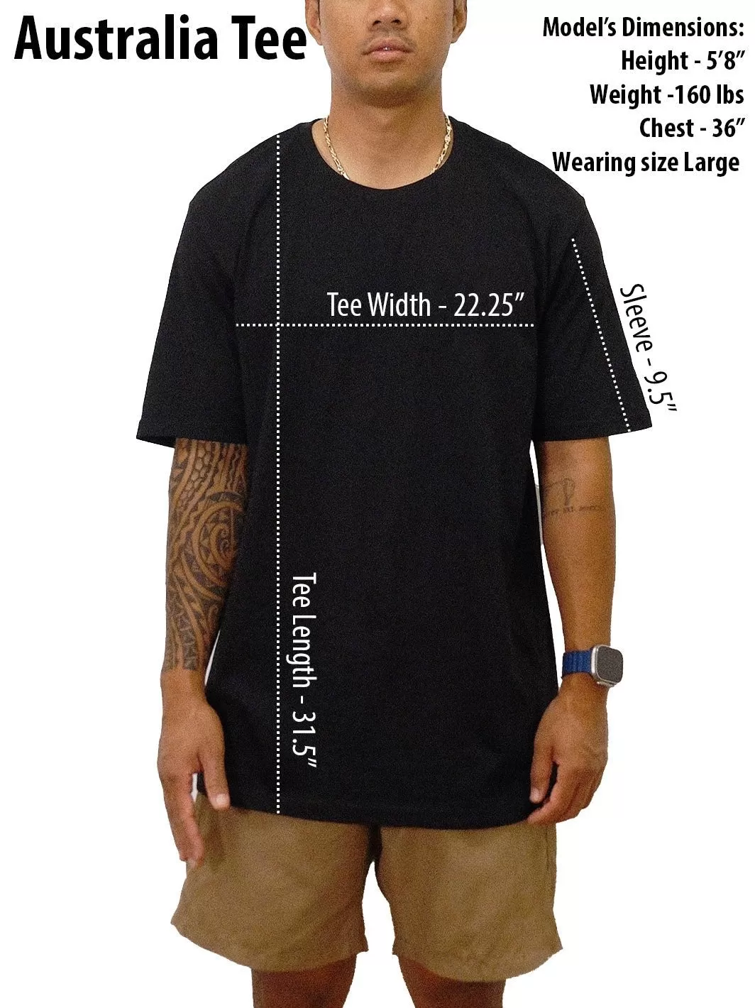 T&C Surf Australia OG Logo Tee Black Fade