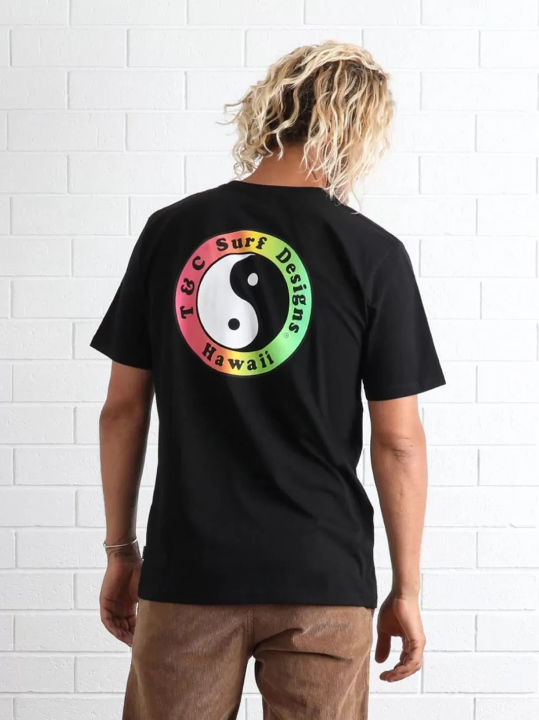 T&C Surf Australia OG Logo Tee Black Fade