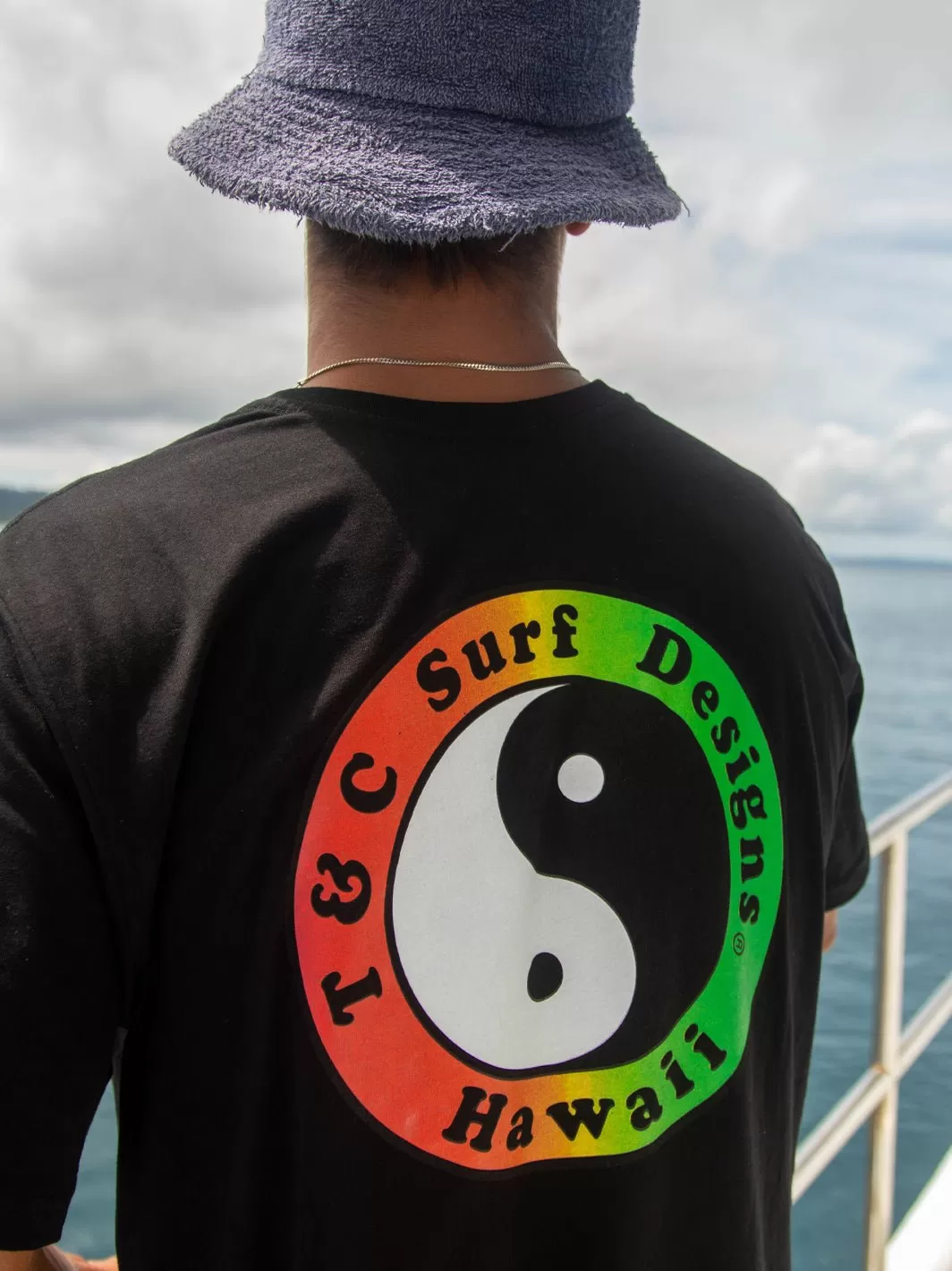 T&C Surf Australia OG Logo Tee Black Fade