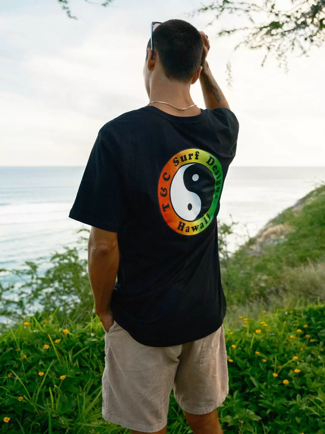 T&C Surf Australia OG Logo Tee Black Fade