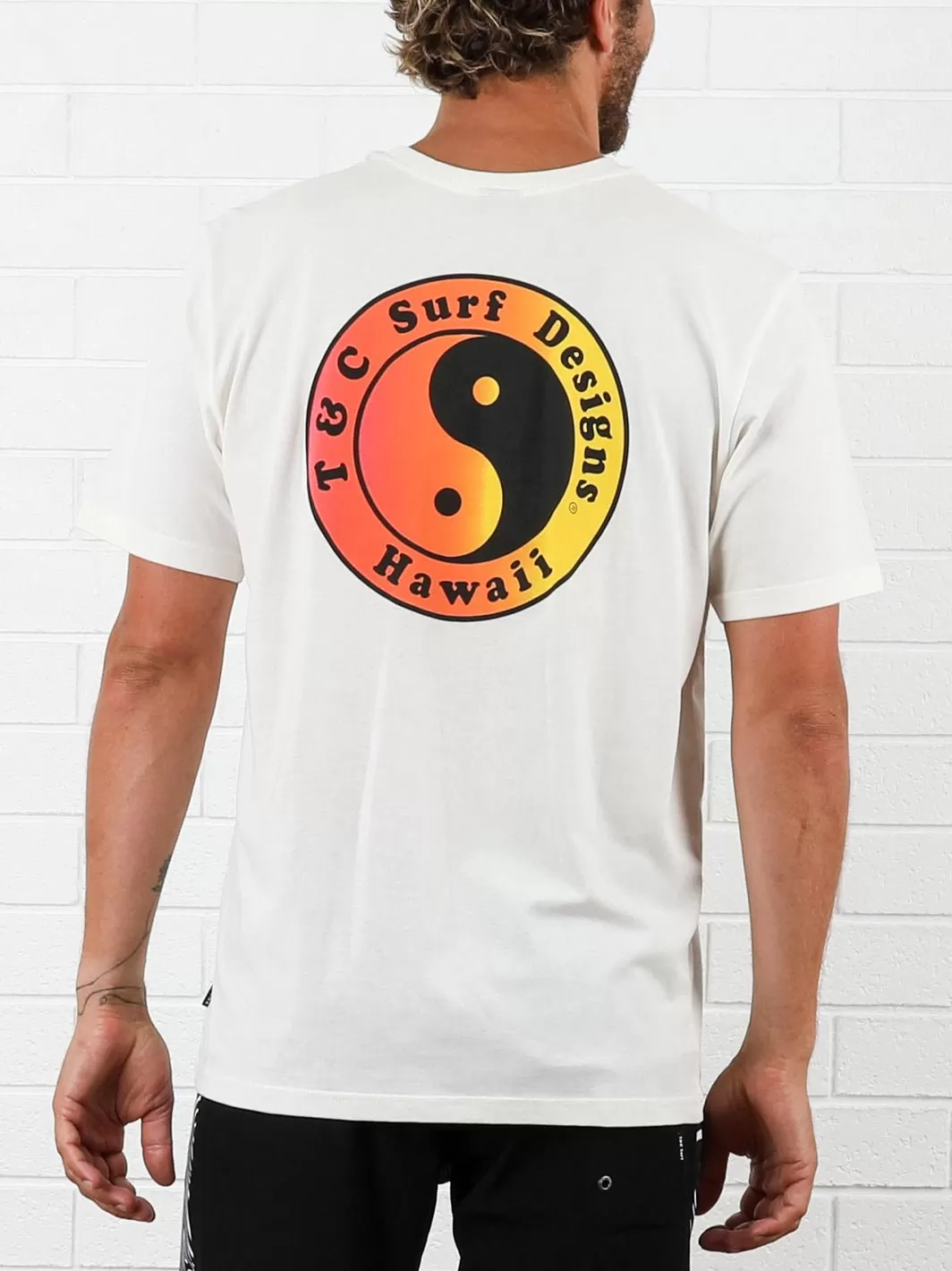 T&C Surf Australia OG Logo Tee Bone Fade