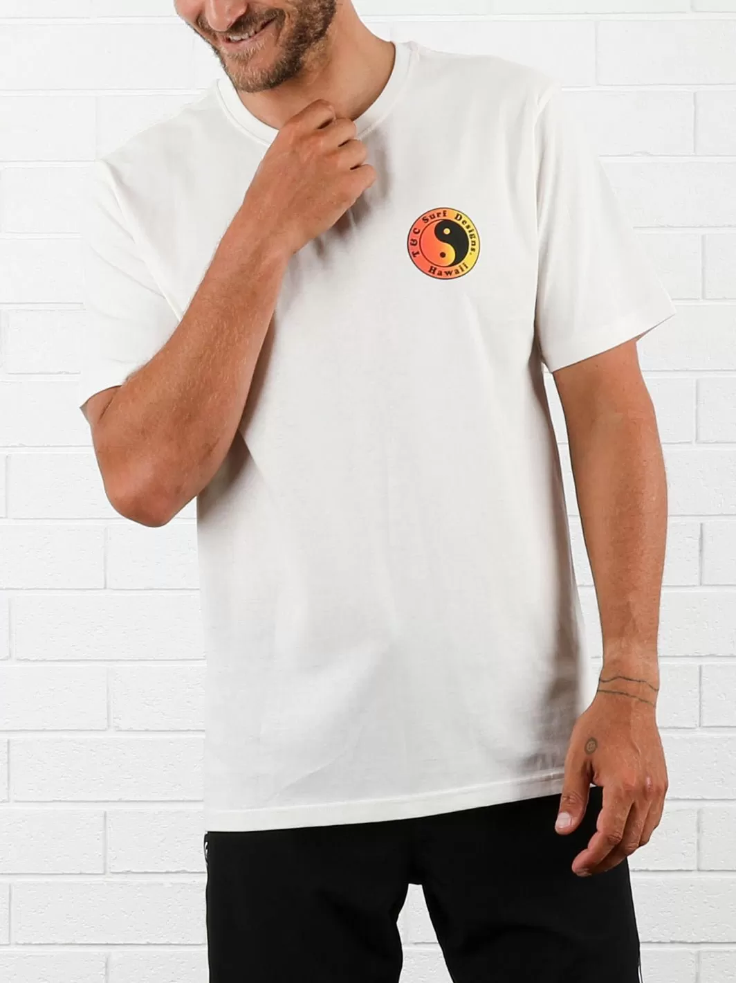 T&C Surf Australia OG Logo Tee Bone Fade