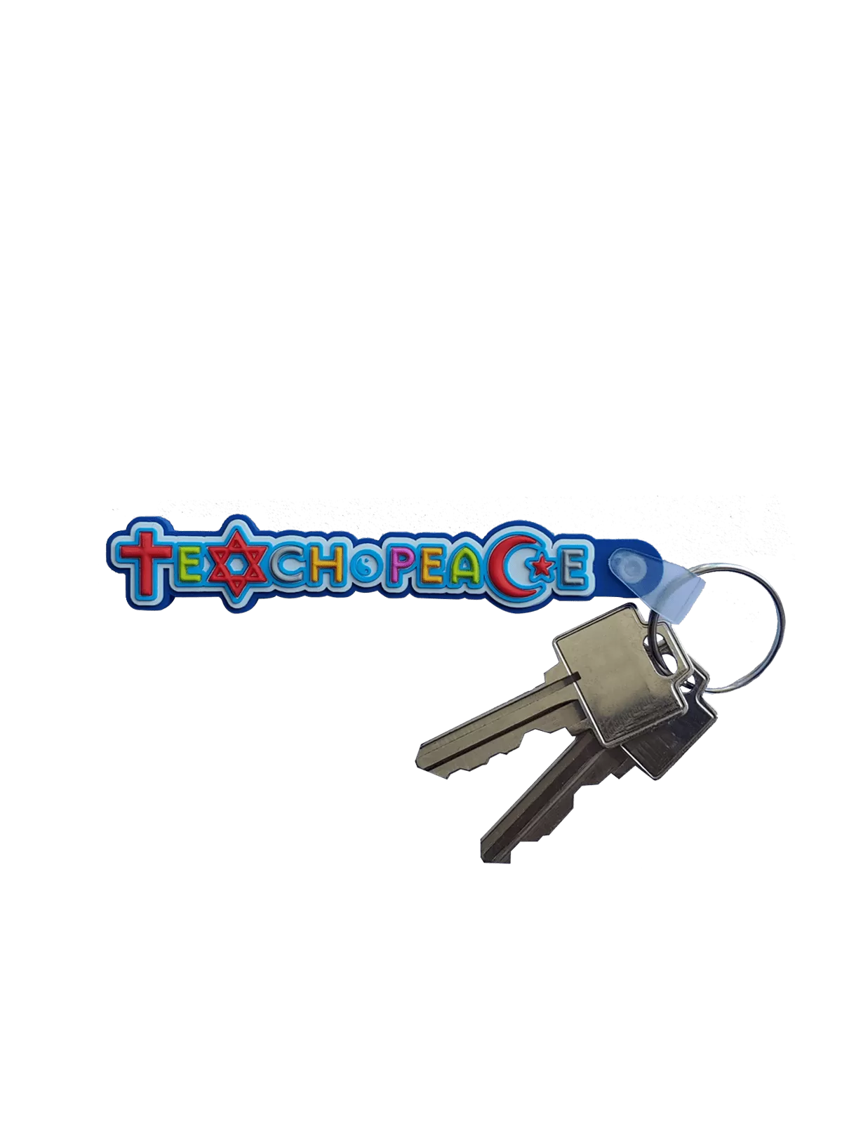 Teach Peace Keychain