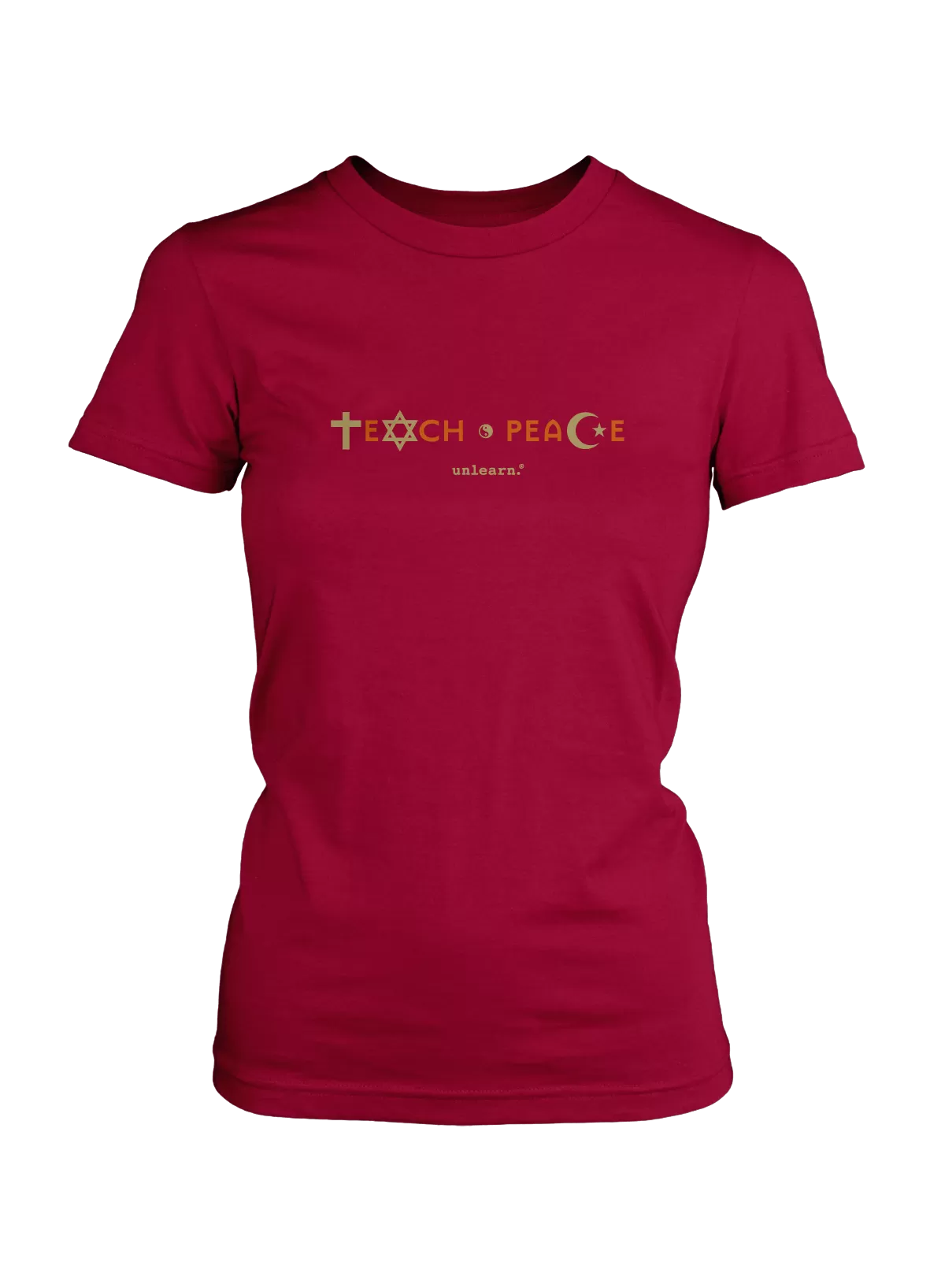 Teach Peace - Women's Fitted T-Shirt