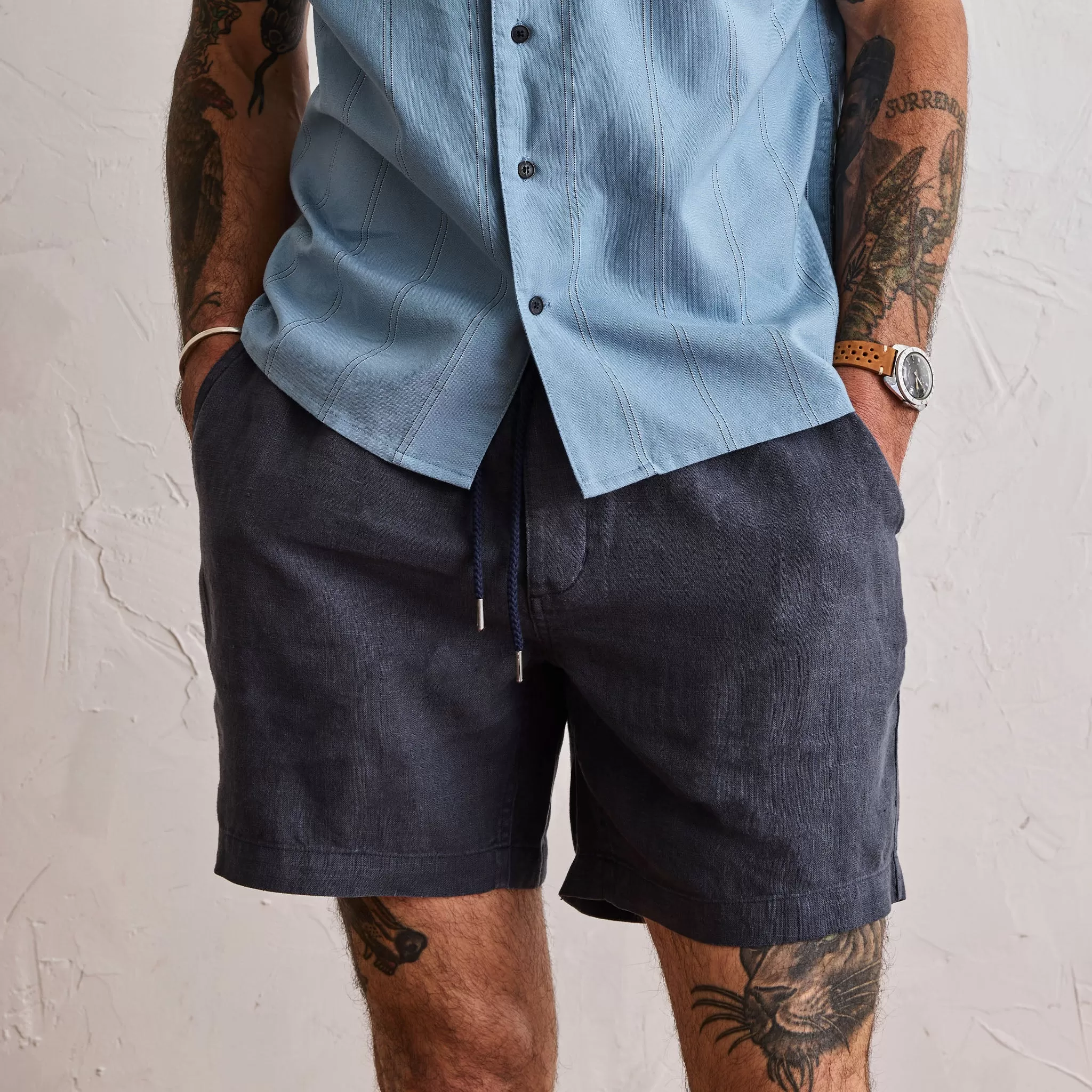 The Apres Short in Marine Hemp