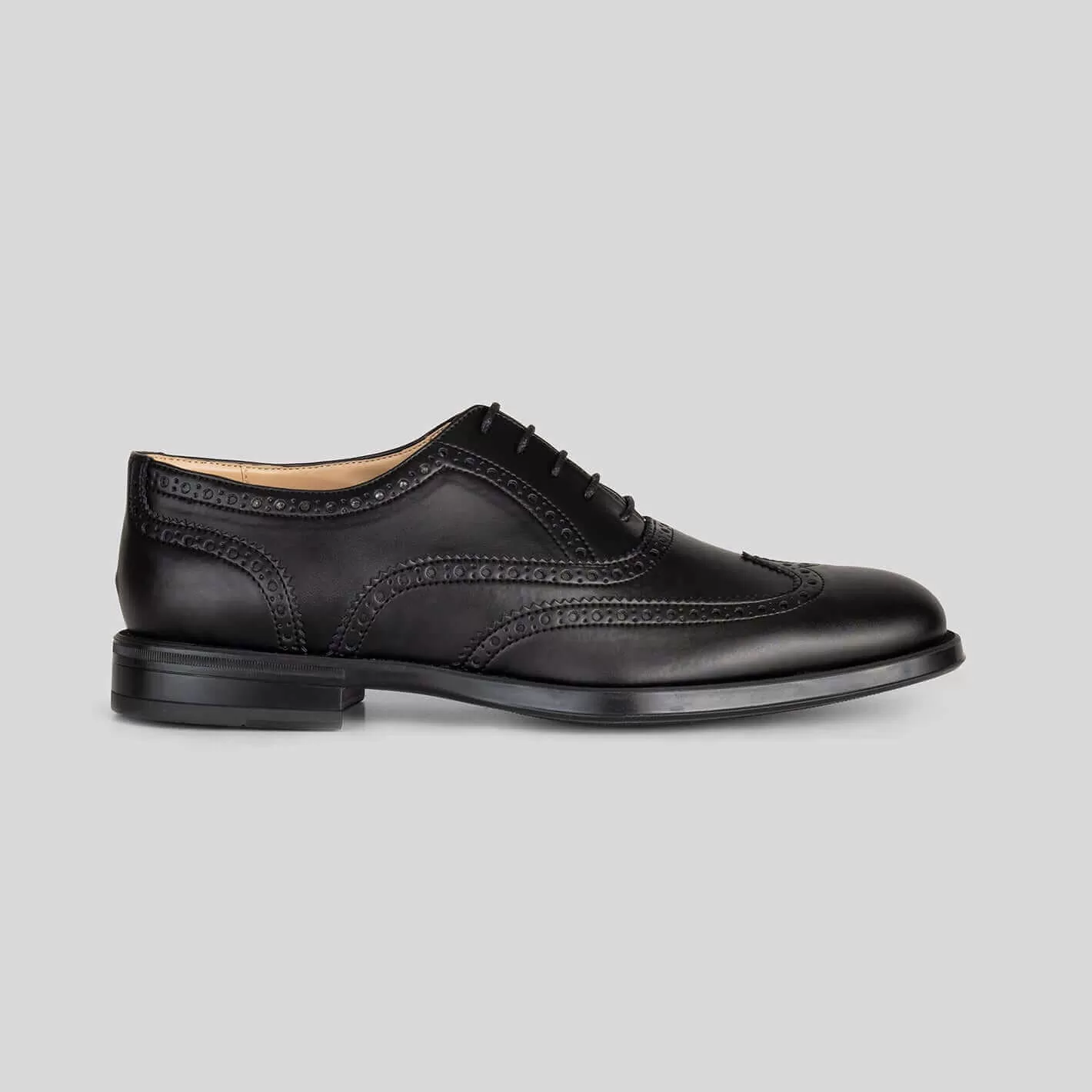 THE OXFORD BROGUE - Men's Classic Wingtip Brogue - Corn Leather