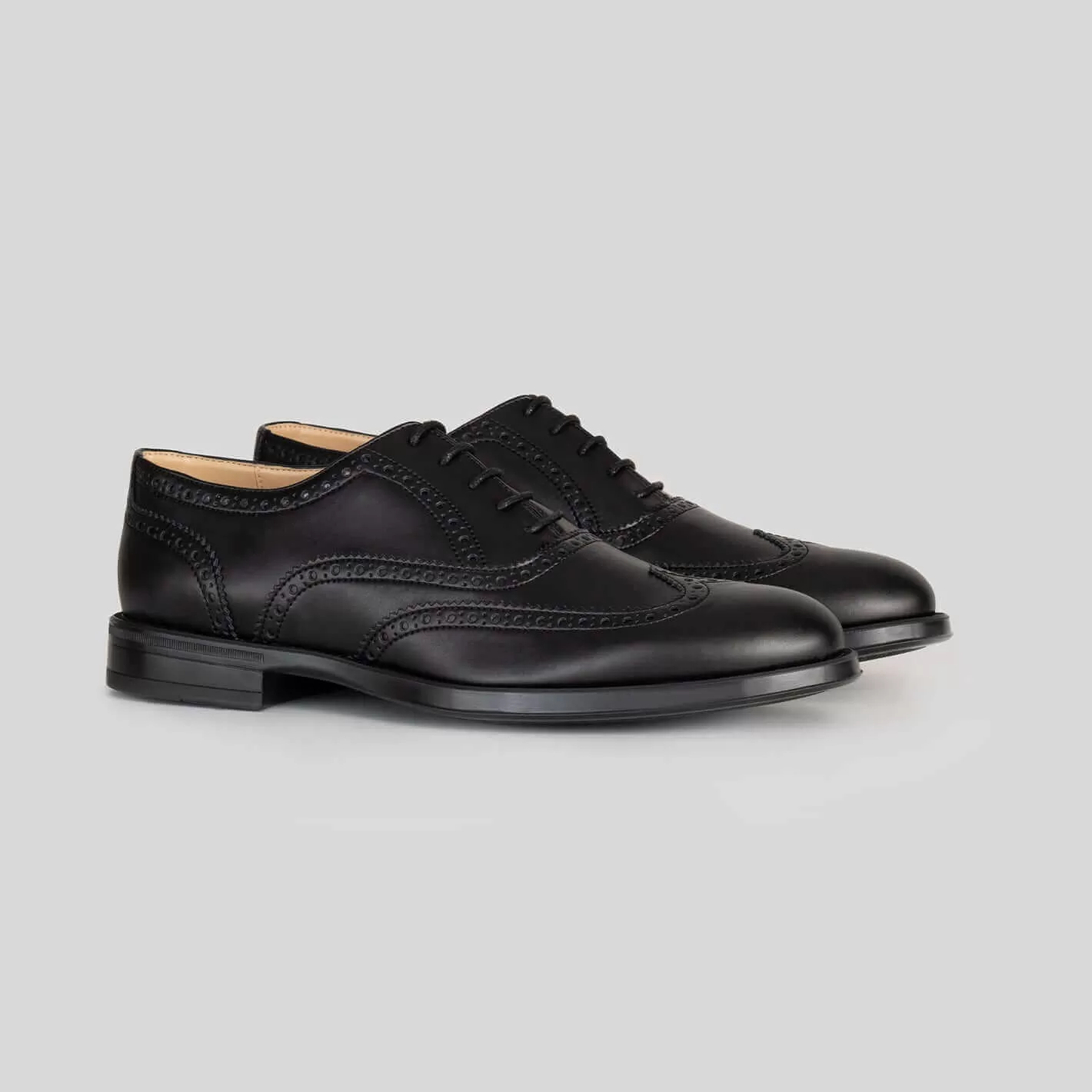 THE OXFORD BROGUE - Men's Classic Wingtip Brogue - Corn Leather