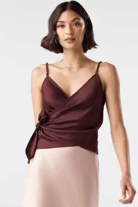 The Satin Wrap Tank