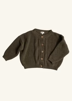 The Simple Folk Chunk Cardigan Olive