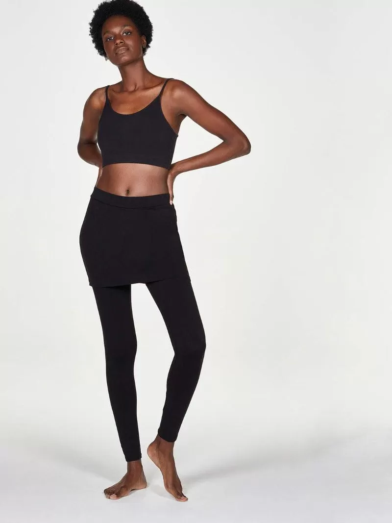 Thought Jay Skirted Leggings - Black