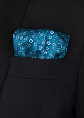 Turquoise Pocket Square