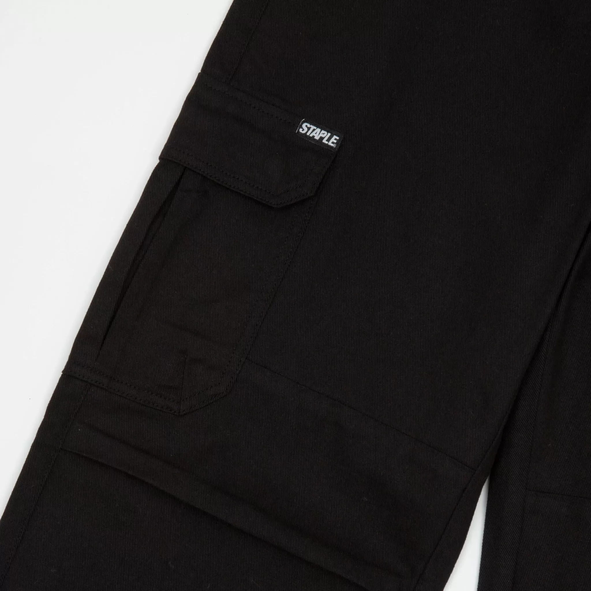 TWILL CARGO PANTS (Black)