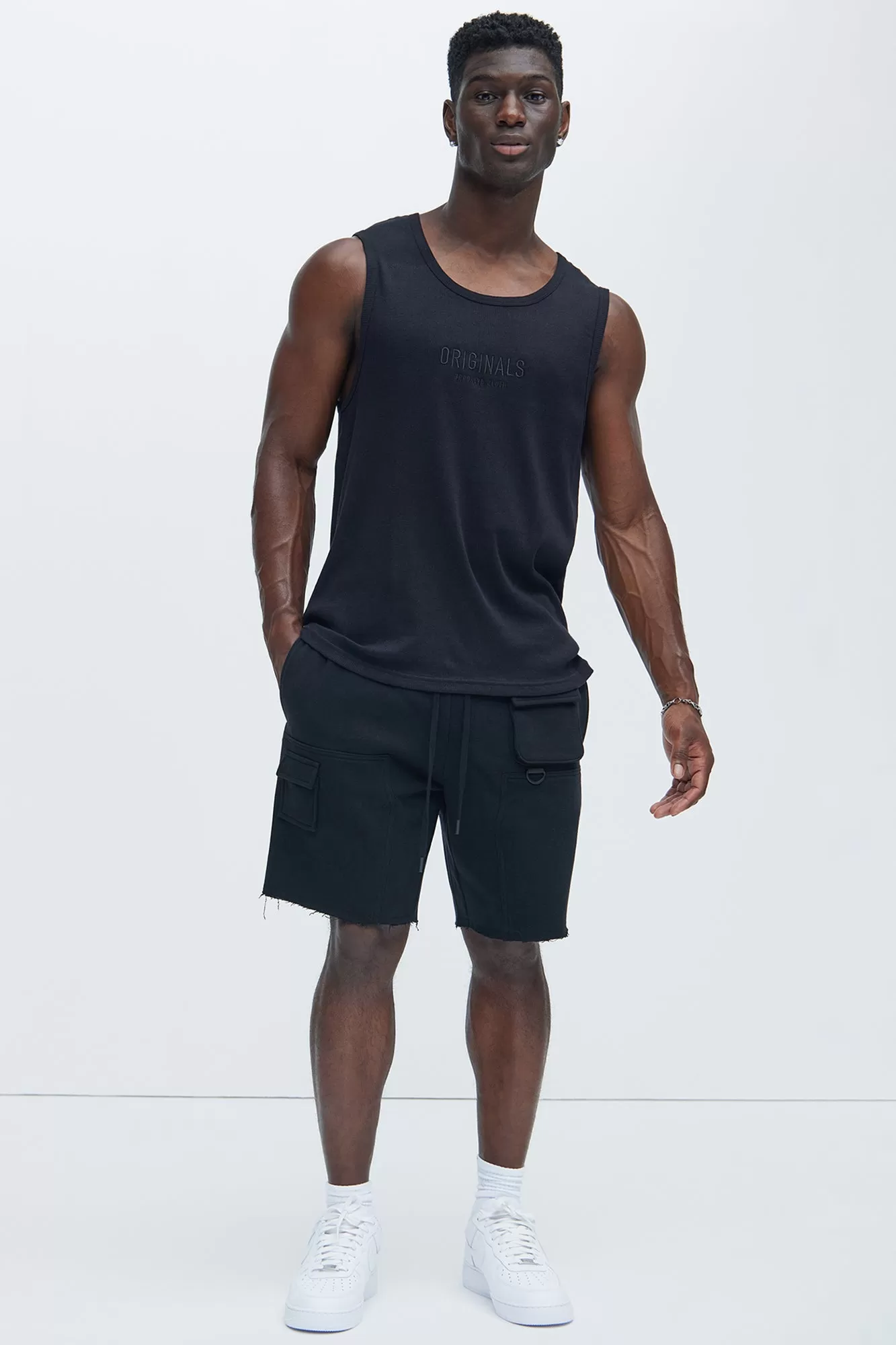 Tyson Keep It Going Carpenter Sweat Shorts - Black