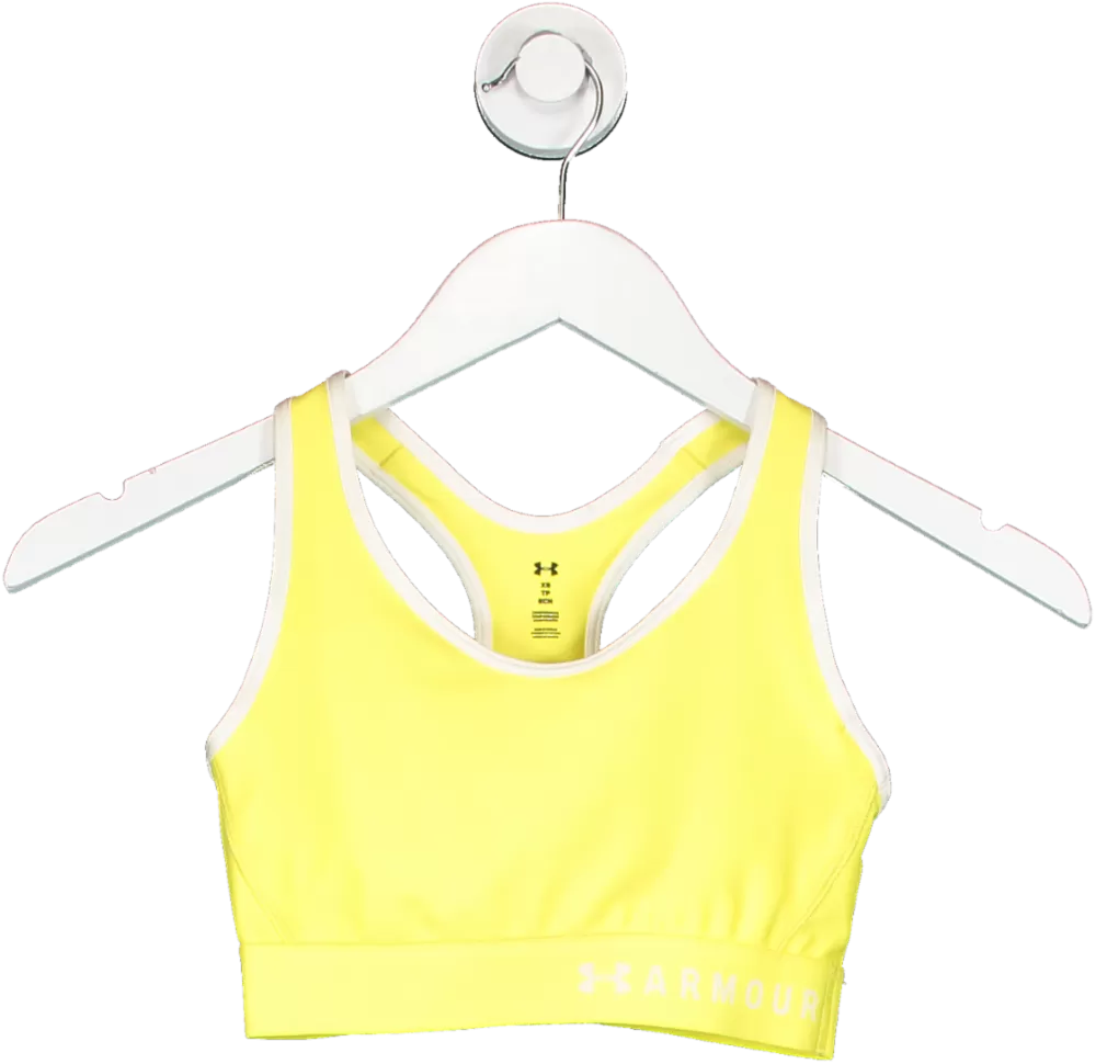 Under Armour Yellow Racer Back Sports Bra UK XS