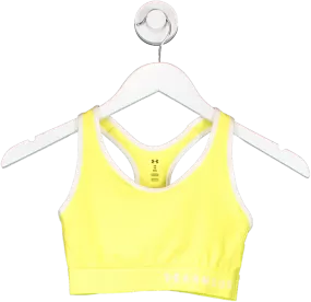 Under Armour Yellow Racer Back Sports Bra UK XS