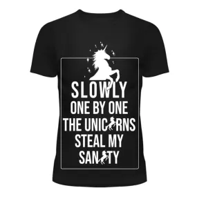 UNICORN SANITY T - BLACK