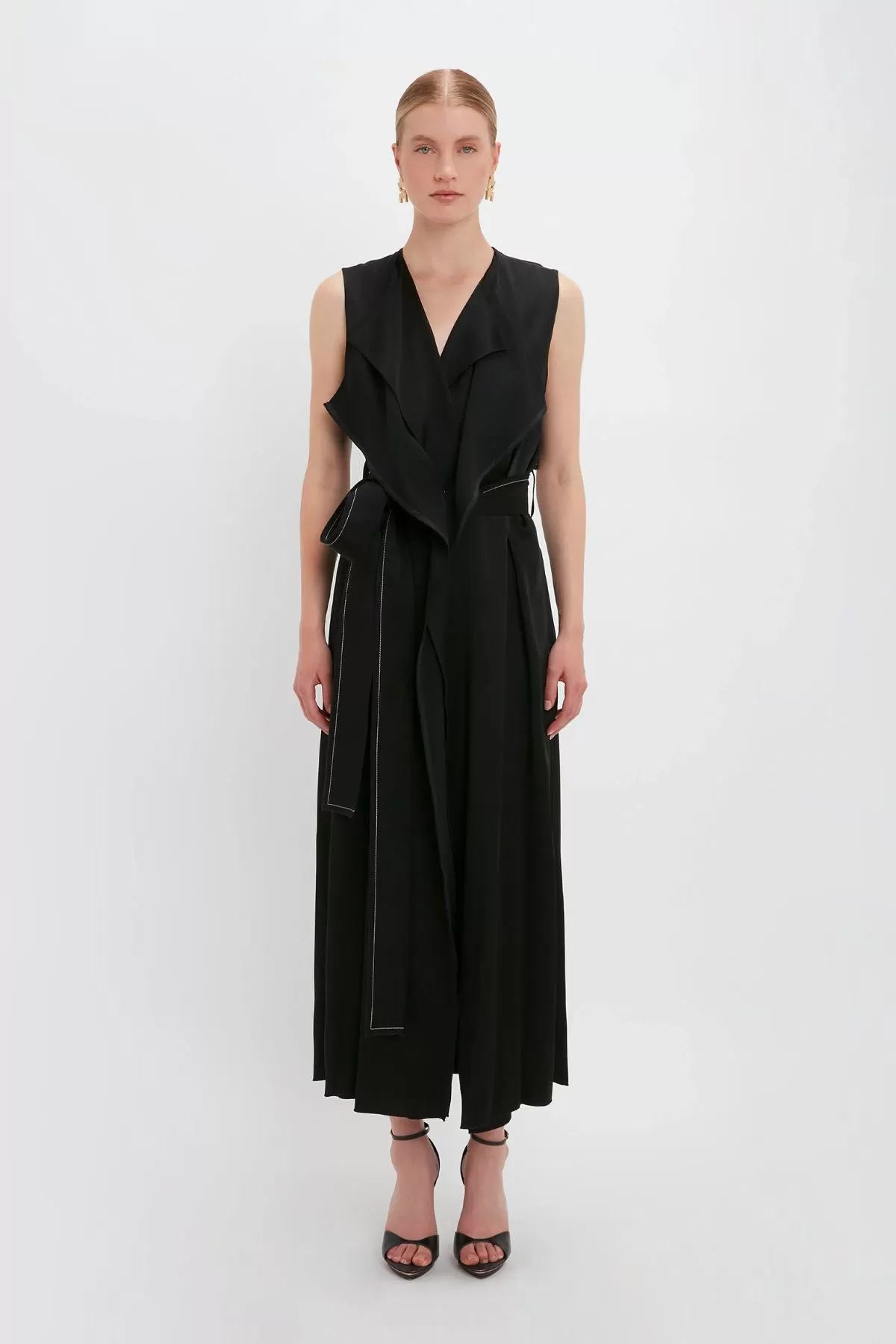 Victoria Beckham Classic Trench Dress - Black