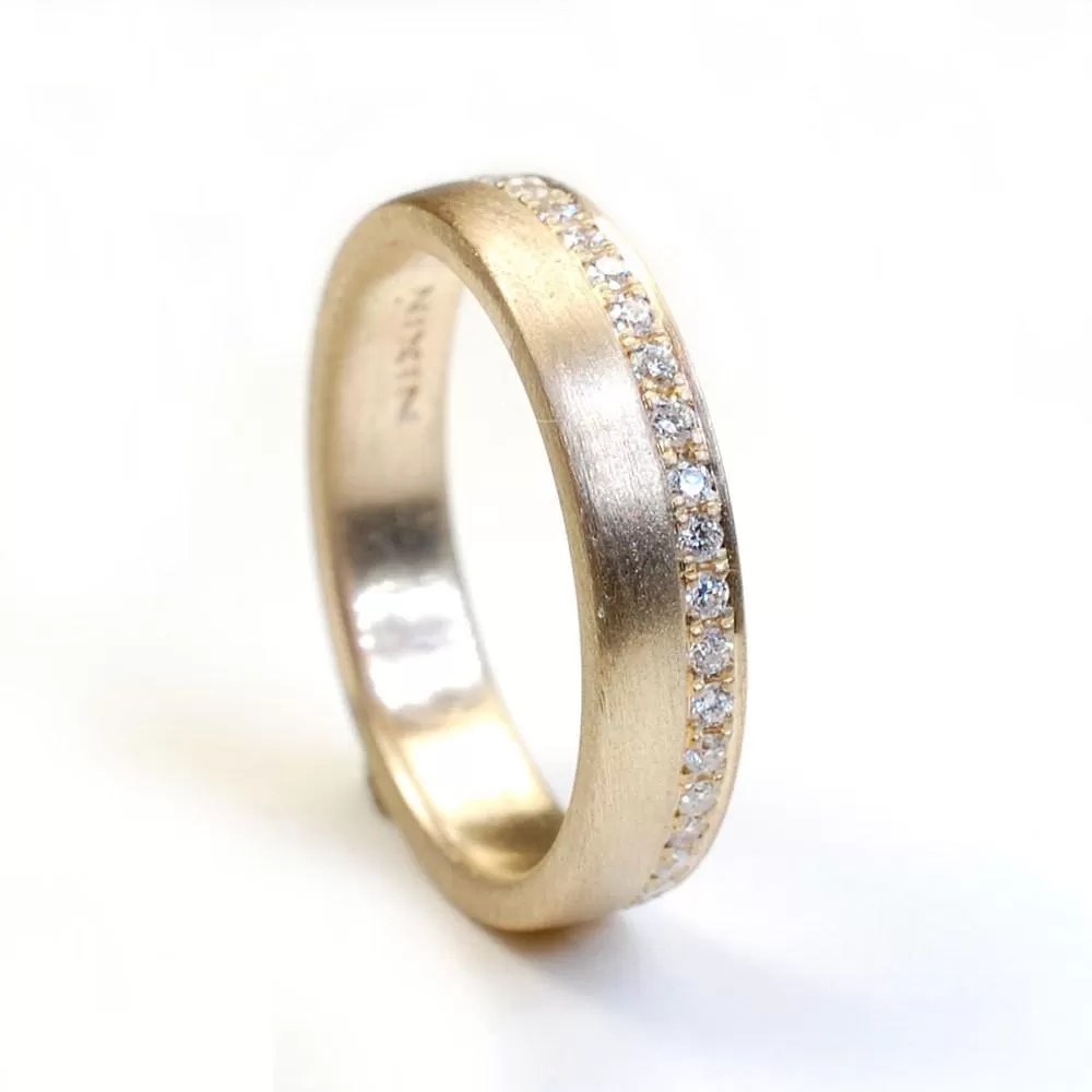 Victorian Ring Gold Diamond Wedding Band