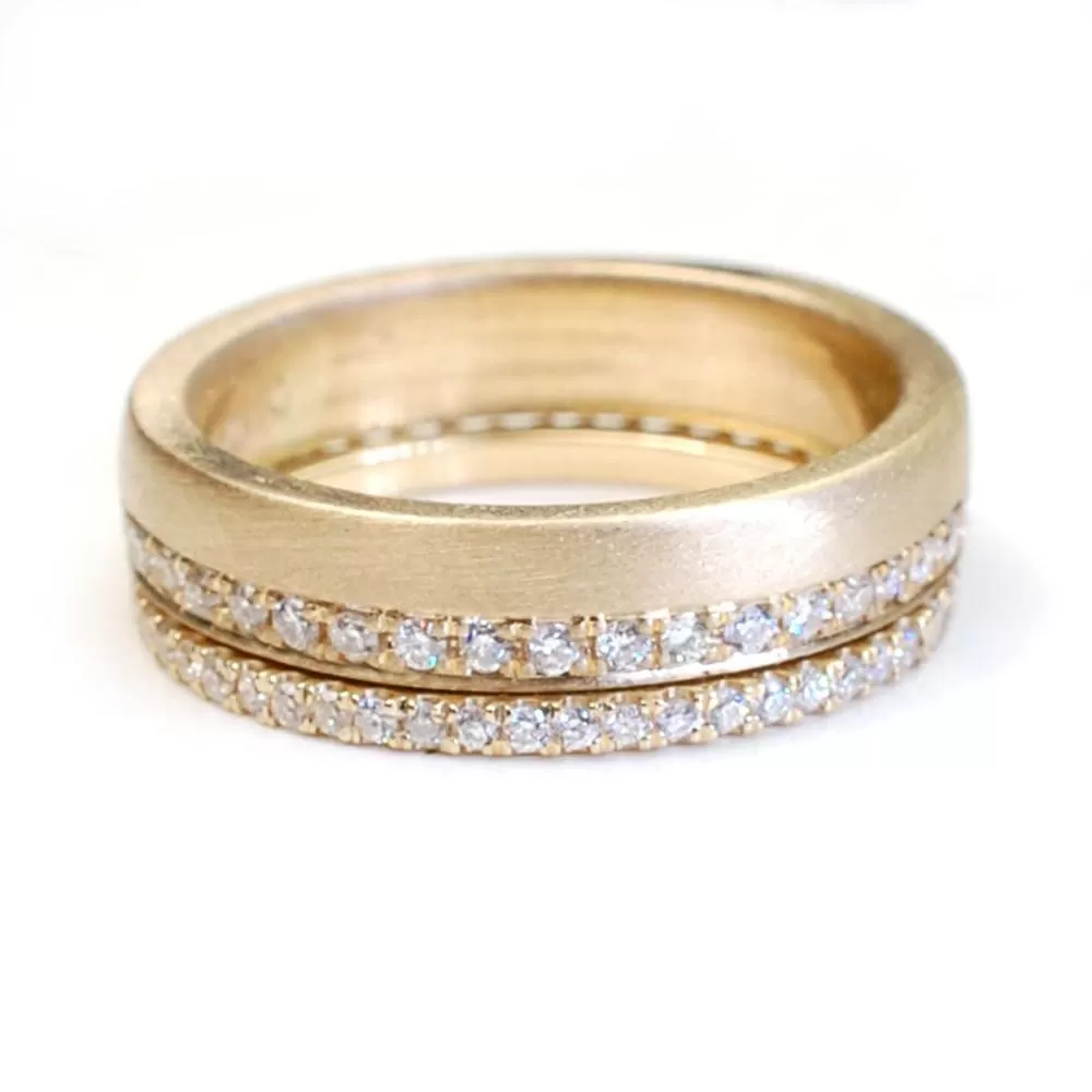 Victorian Ring Gold Diamond Wedding Band