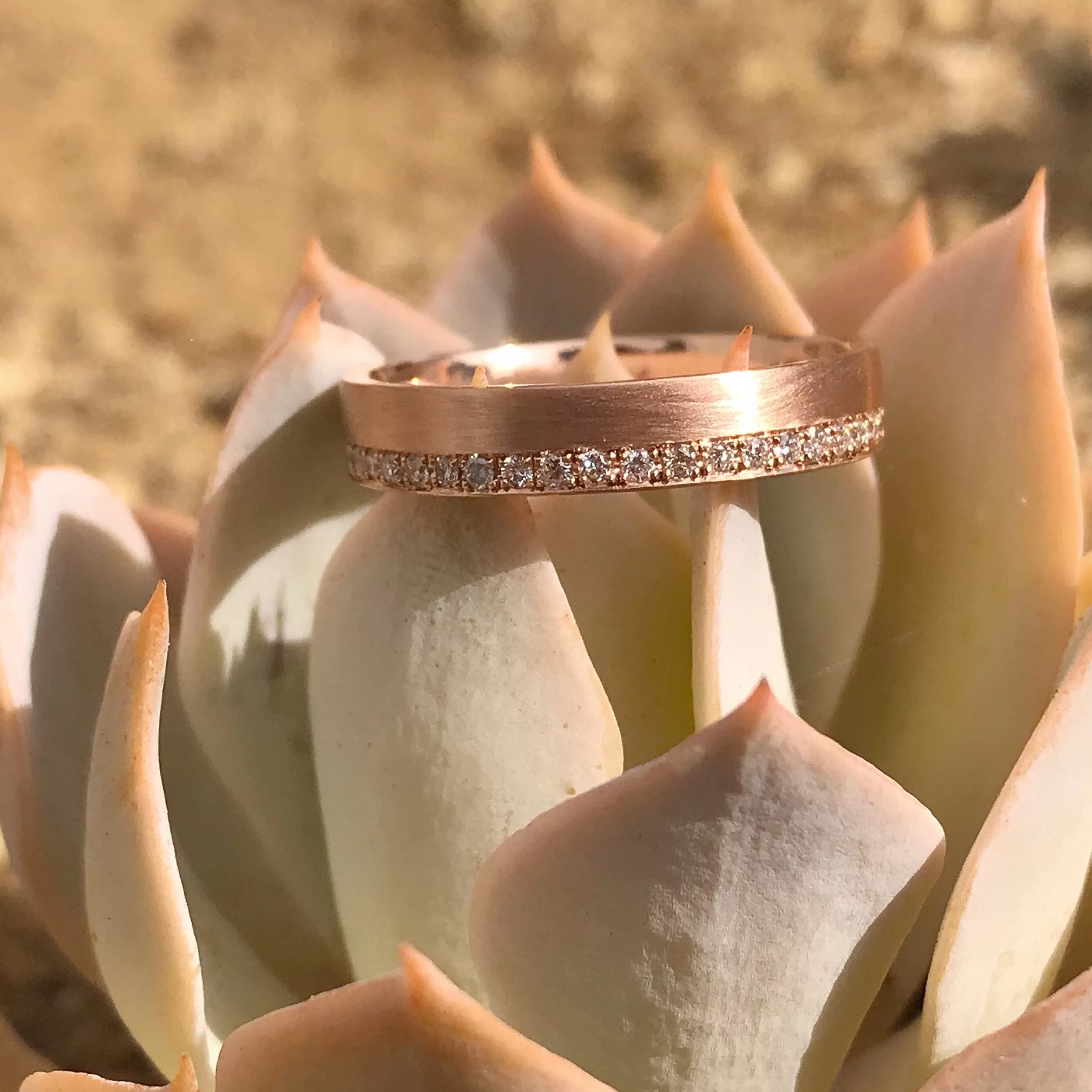 Victorian Ring Gold Diamond Wedding Band