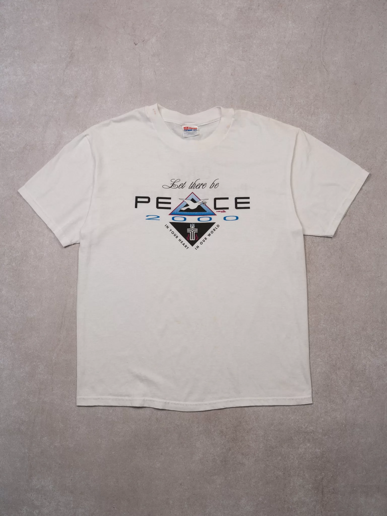 Vintage '00 Let There Be Peace Single Stitch Tee (M)