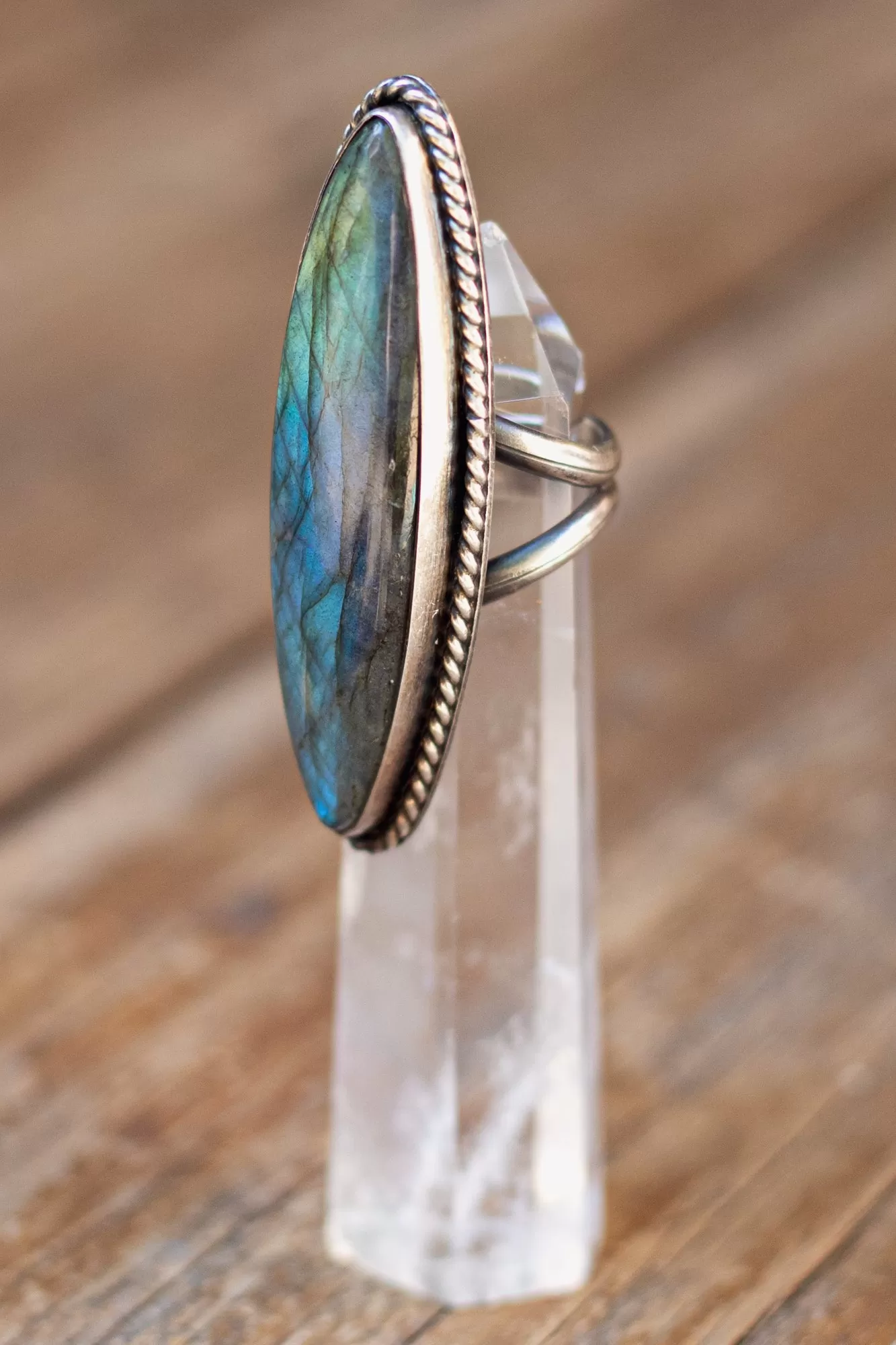 Vintage Navajo Labraodorite Ring