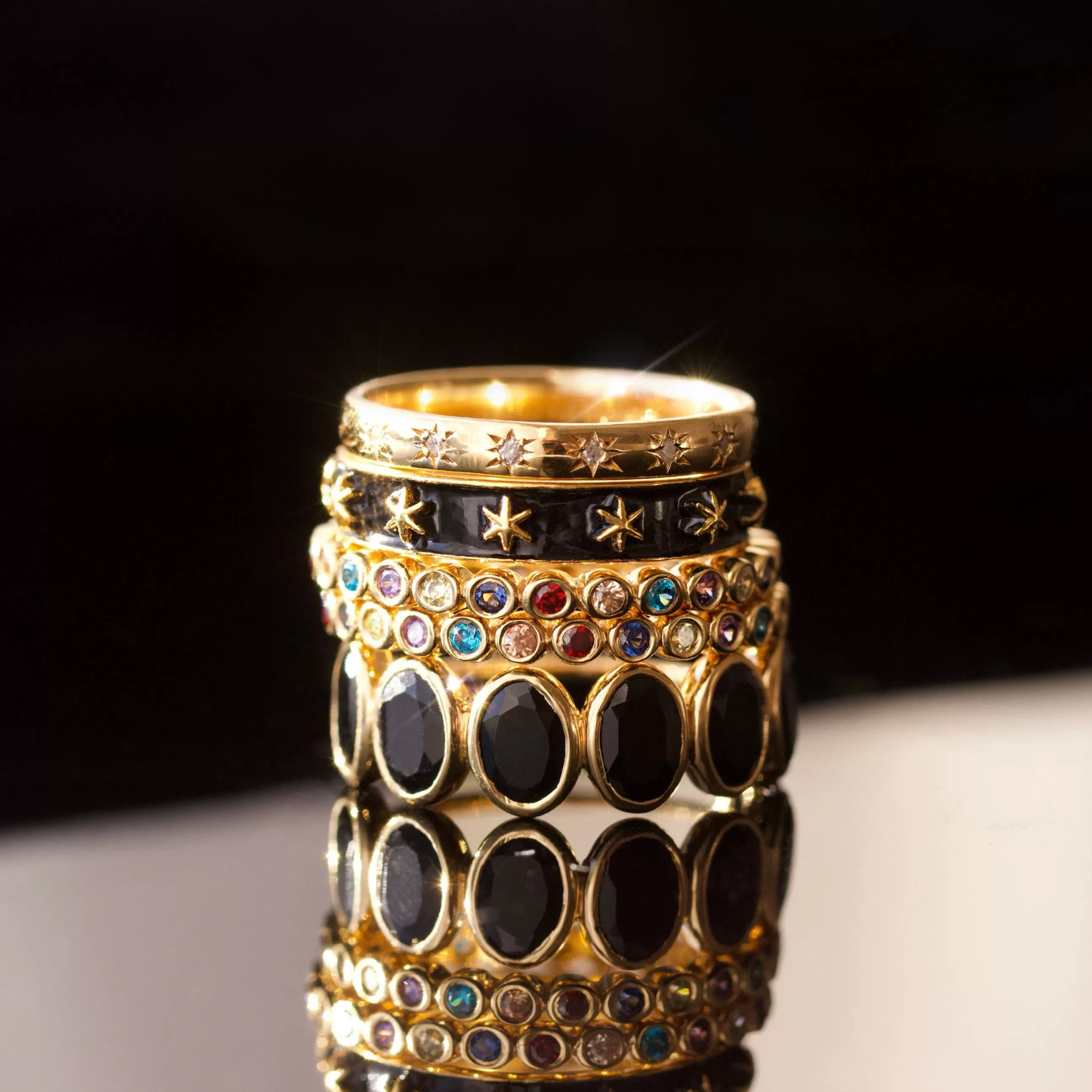 Violeta Black Onyx Ring