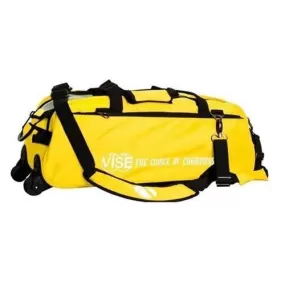 Vise 3 Ball Clear Top Tote Roller Yellow Bowling Bag