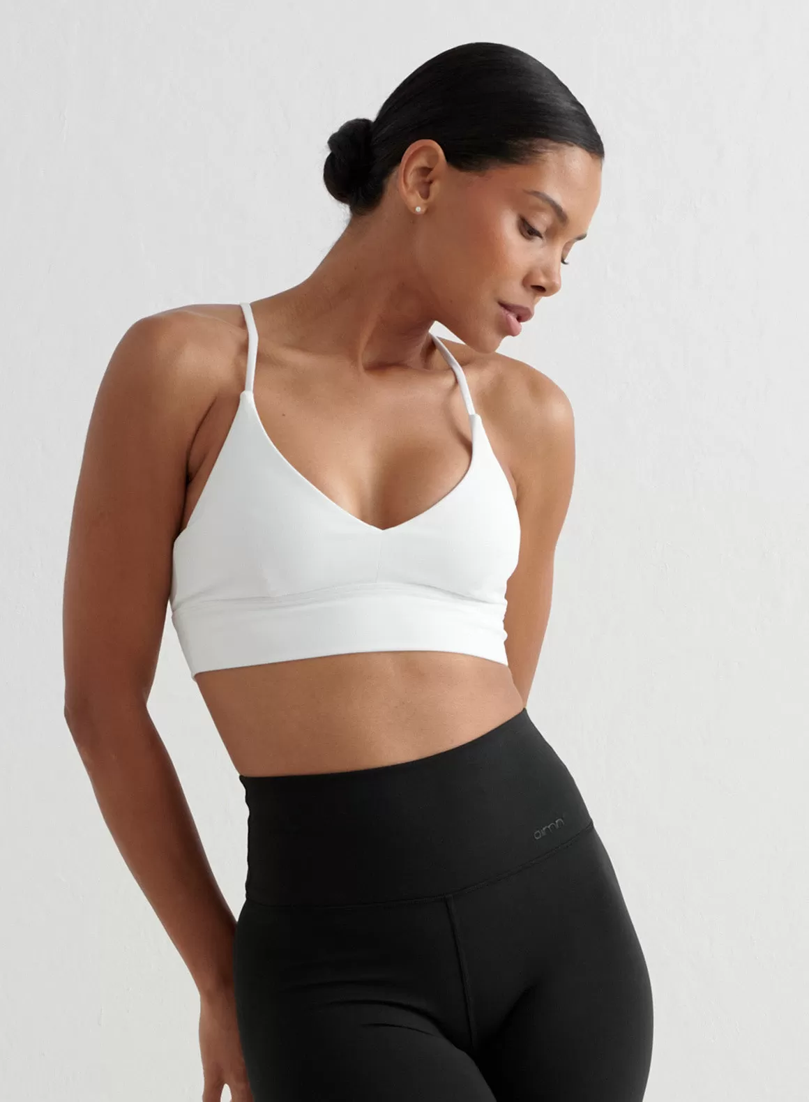 White Sense Strap Bra