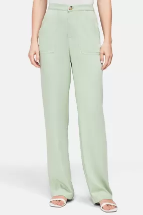 Wide Leg Trouser | Frosty Green