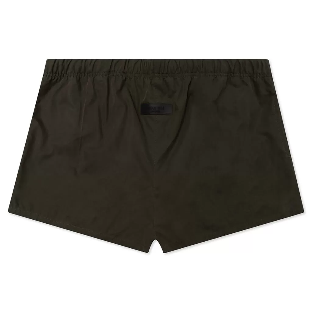 Women's Cotton Dock Short - Off Black