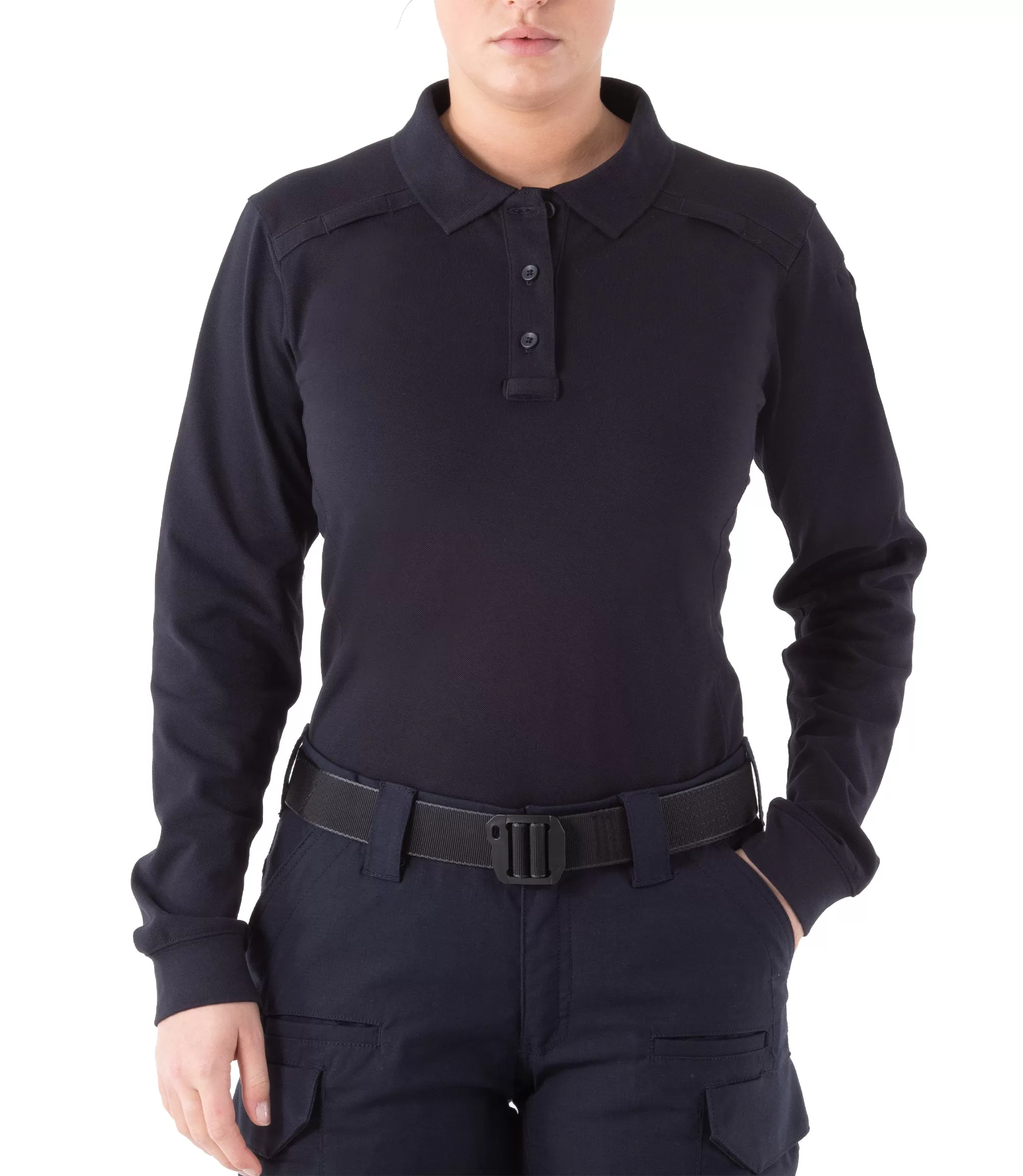 Women's Cotton Long Sleeve Polo