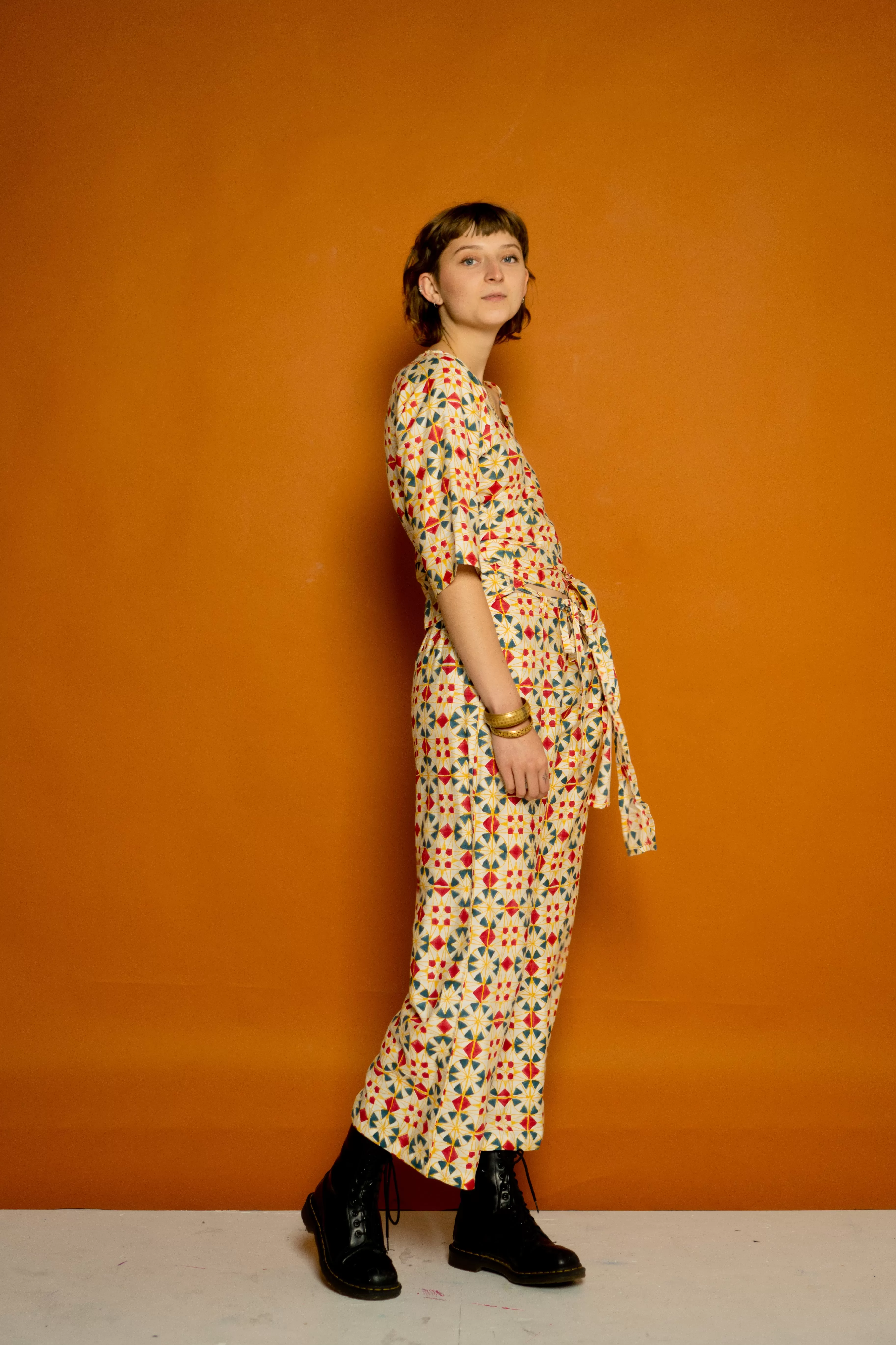 Wrap Shirt - Parcheesi Print